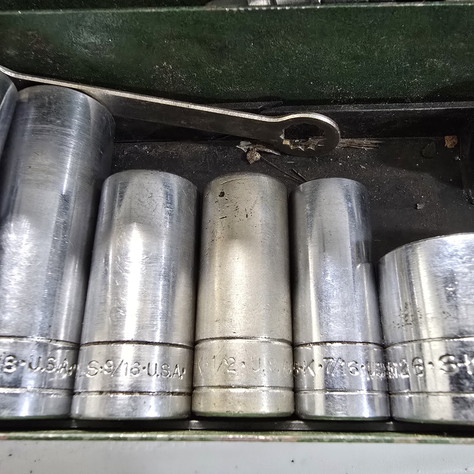 S-K Tools 3/8 SAE 17 Pc 12 Point 6 Point Socket Set Mac Craftsman 20 Photos READ
