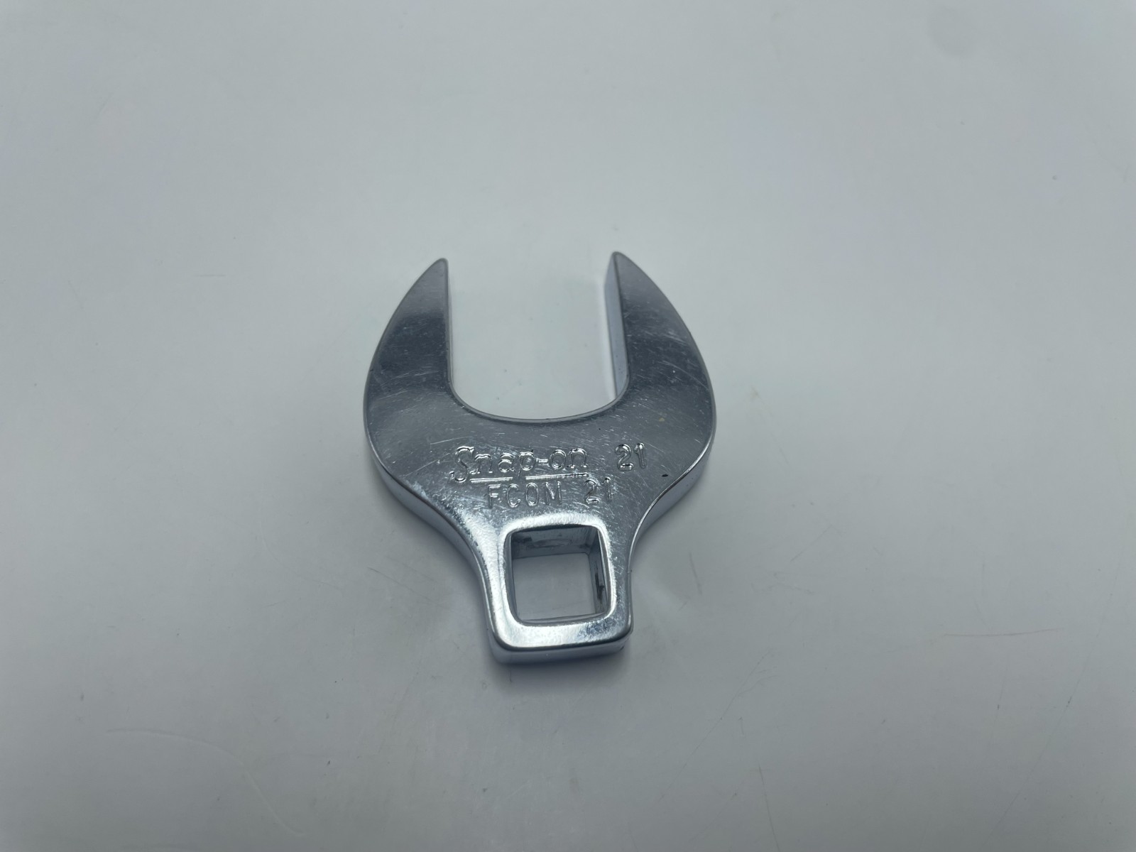 Snap-On FCOM21 3/8 Dr 21mm Crowfoot Wrench. USA.