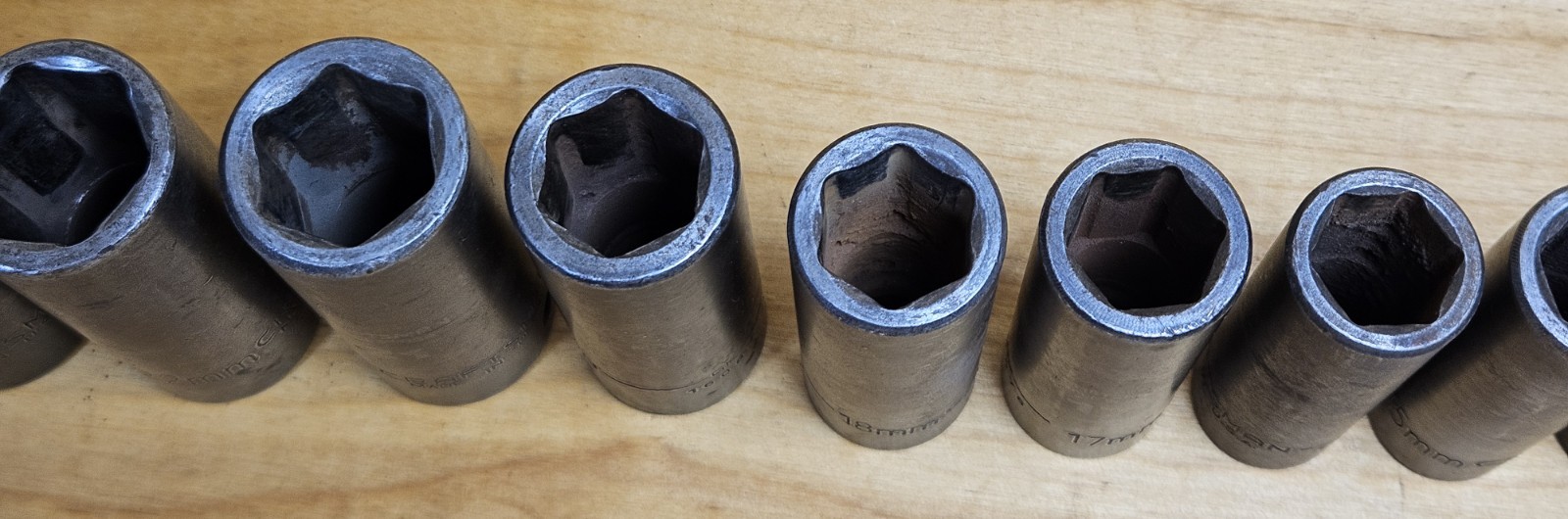 USA Used METRIC Craftsman GK 1/2″ Drive Impact Socket Set 12 Pieces 12mm-27mm