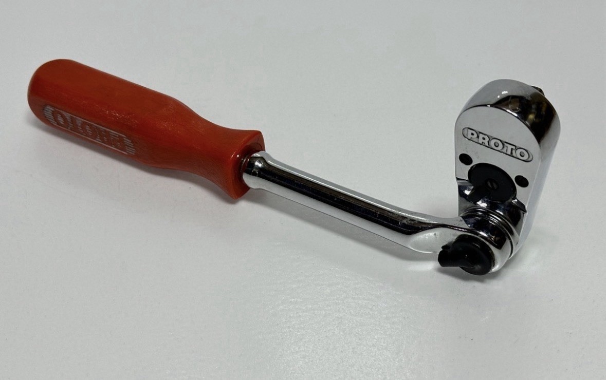 Proto USA Made (Rare) Professional 5257L 3/8″ Drive Indexable Ratchet Red Handle