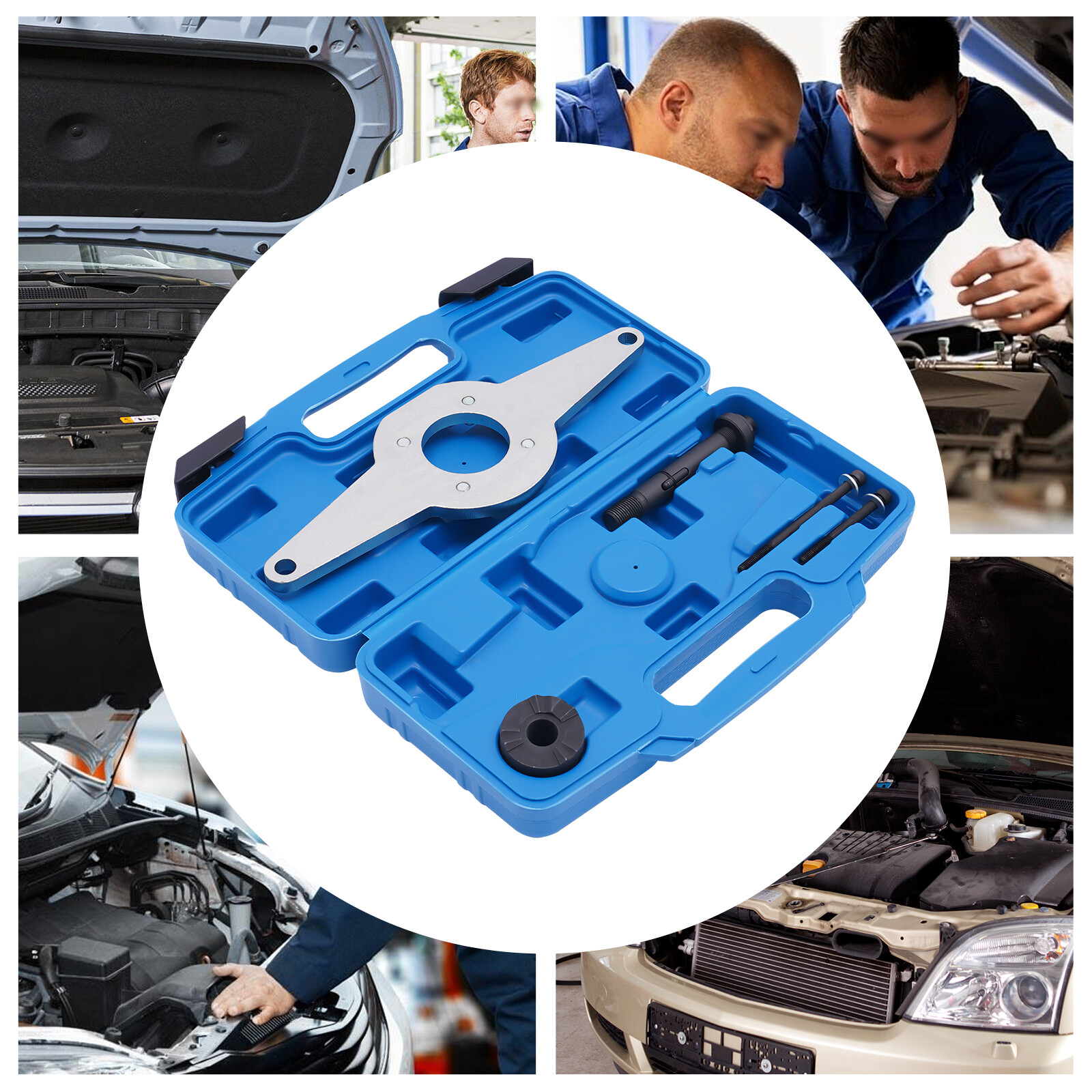 T10531 Vibration Damper Holding Tool Crankshaft Pulley Removal For Audi Vw Ea888