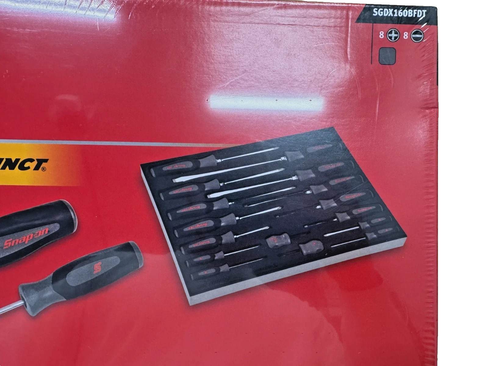 Snap-on Tools 16pc DARK TITANIUM INSTINCT Screwdriver Set SGDX160BFDT USA NEW