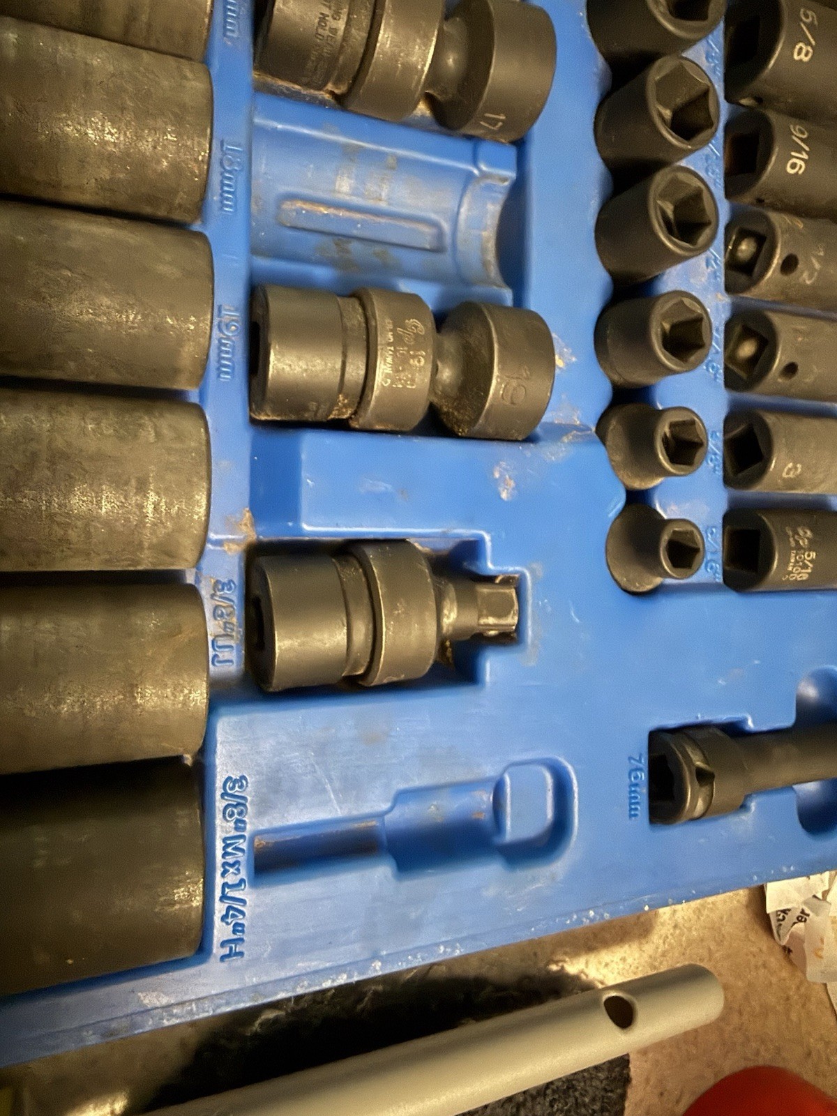 Grey Pneumatic 81pc Master 3/8″ drive Impact socket Set SAE & Metric #1281
