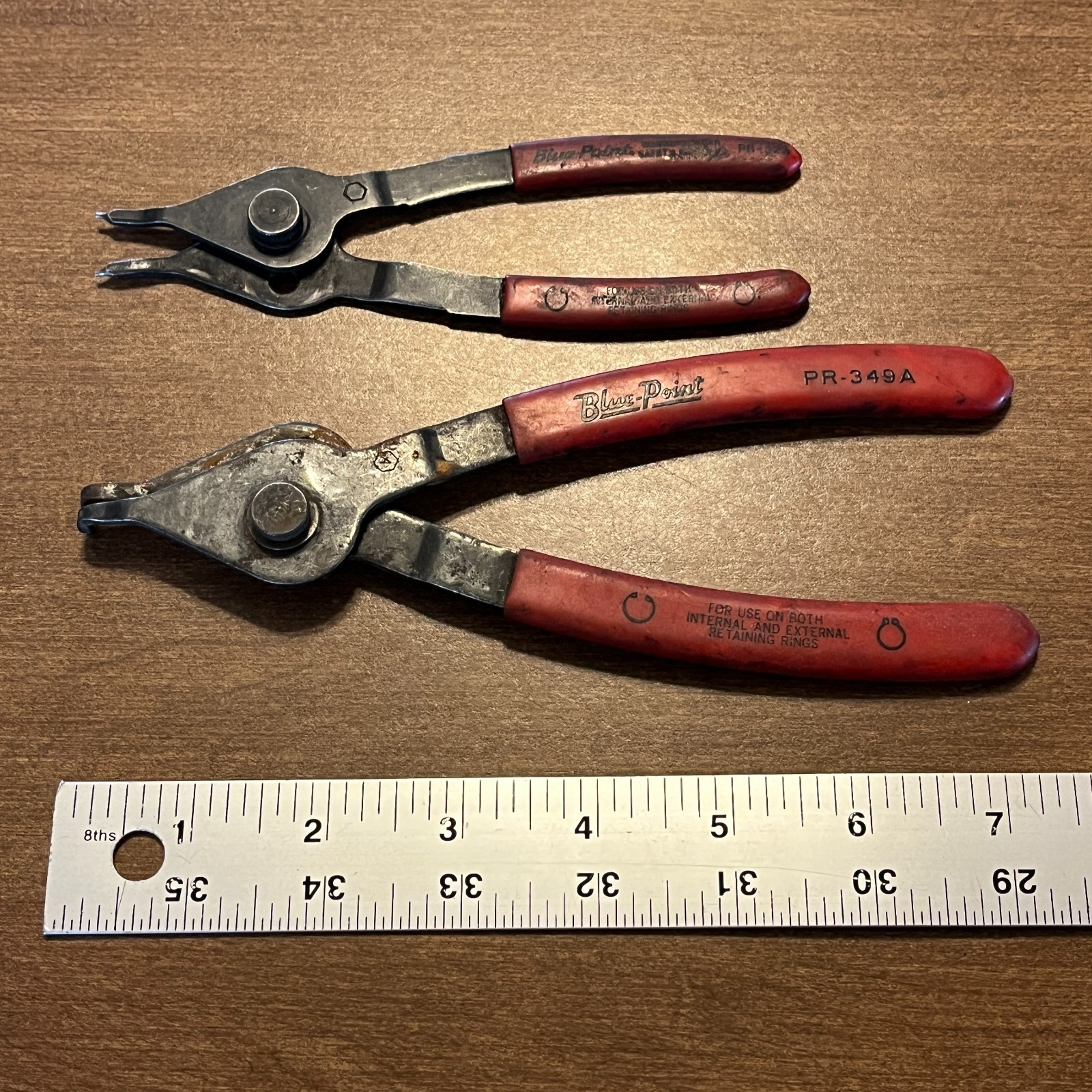 Blue Point PR32A & PR349A Retaining Snap Ring Pliers Internal External 2 pc set