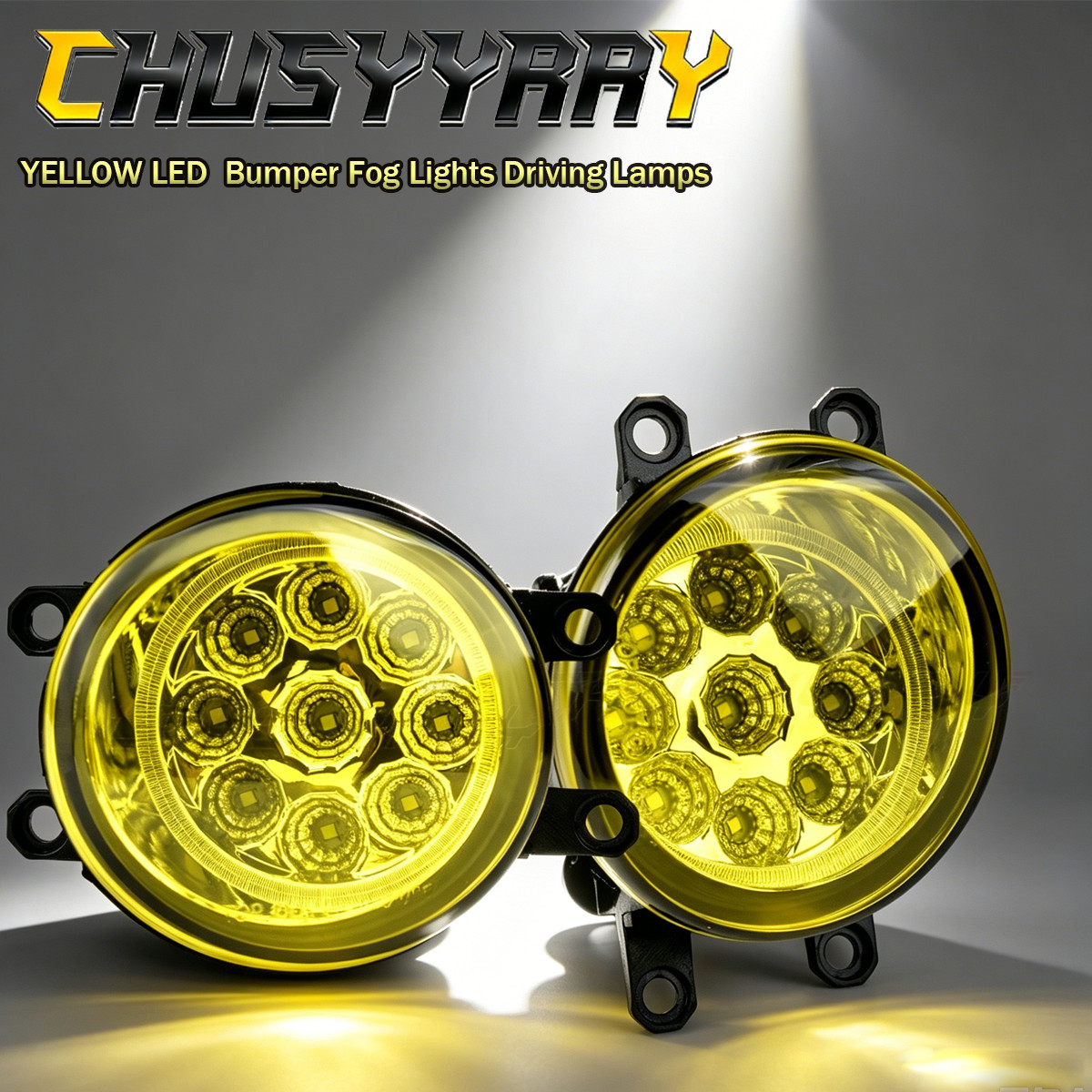 New Pair yellow LED Fog Lights Left Right Lamp For Toyota Camry 2007-2014