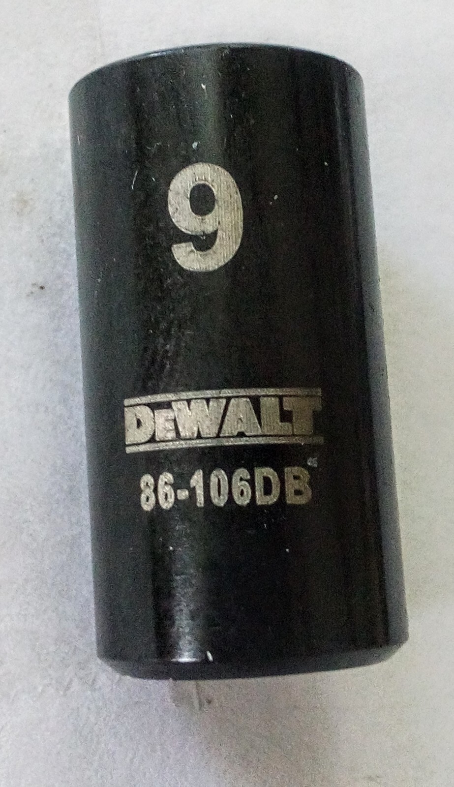 DeWalt 9mm x 1/4″ Dr Black Chrome Socket – 86-106DB – 6 Pt Free Shipping