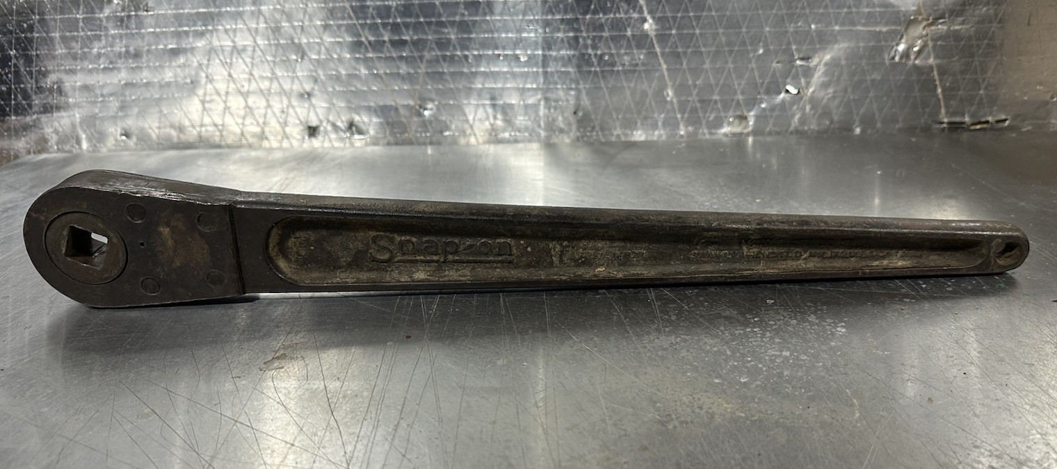 Rare 1920s Snap-On Tools Pre-Patent First Casting 5/8” Drive Push Thru Ratchet