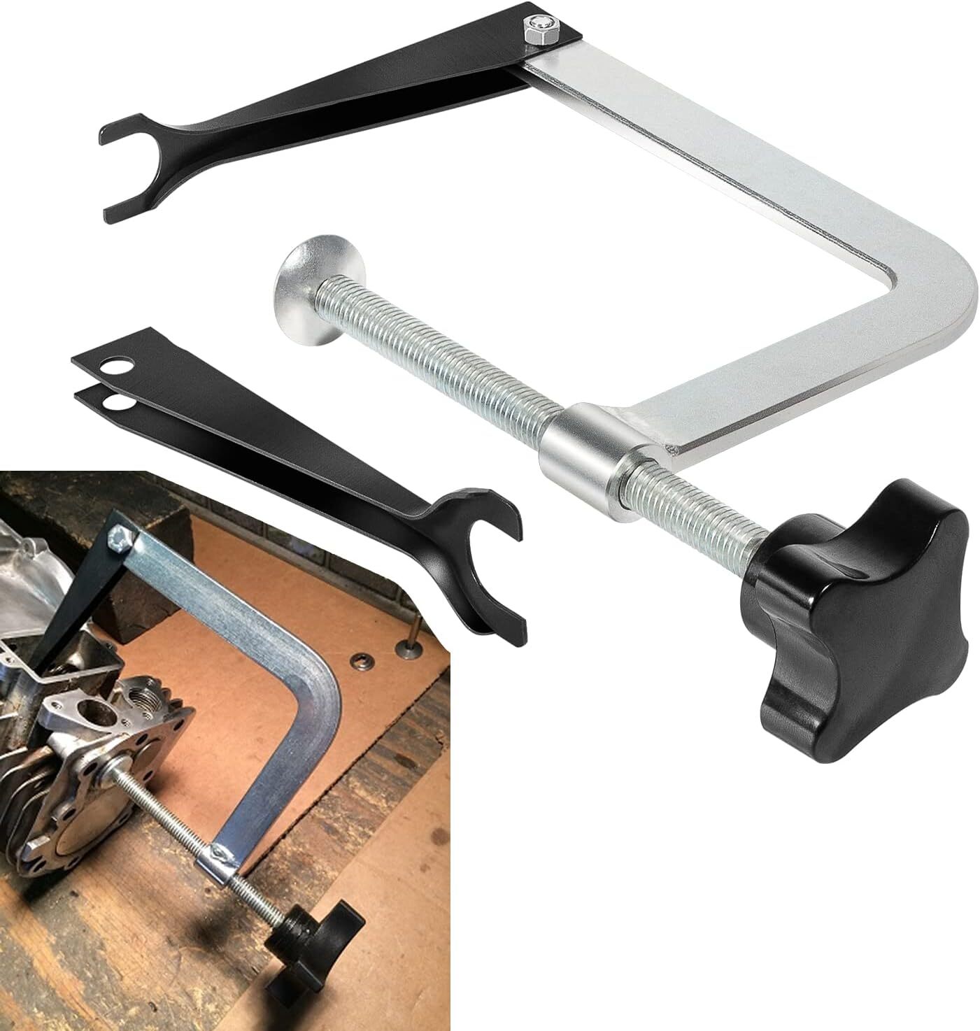 Small Engine Valve Spring Compressor Tool fits for Springs 3/4″ to 1-1/16″ 23300