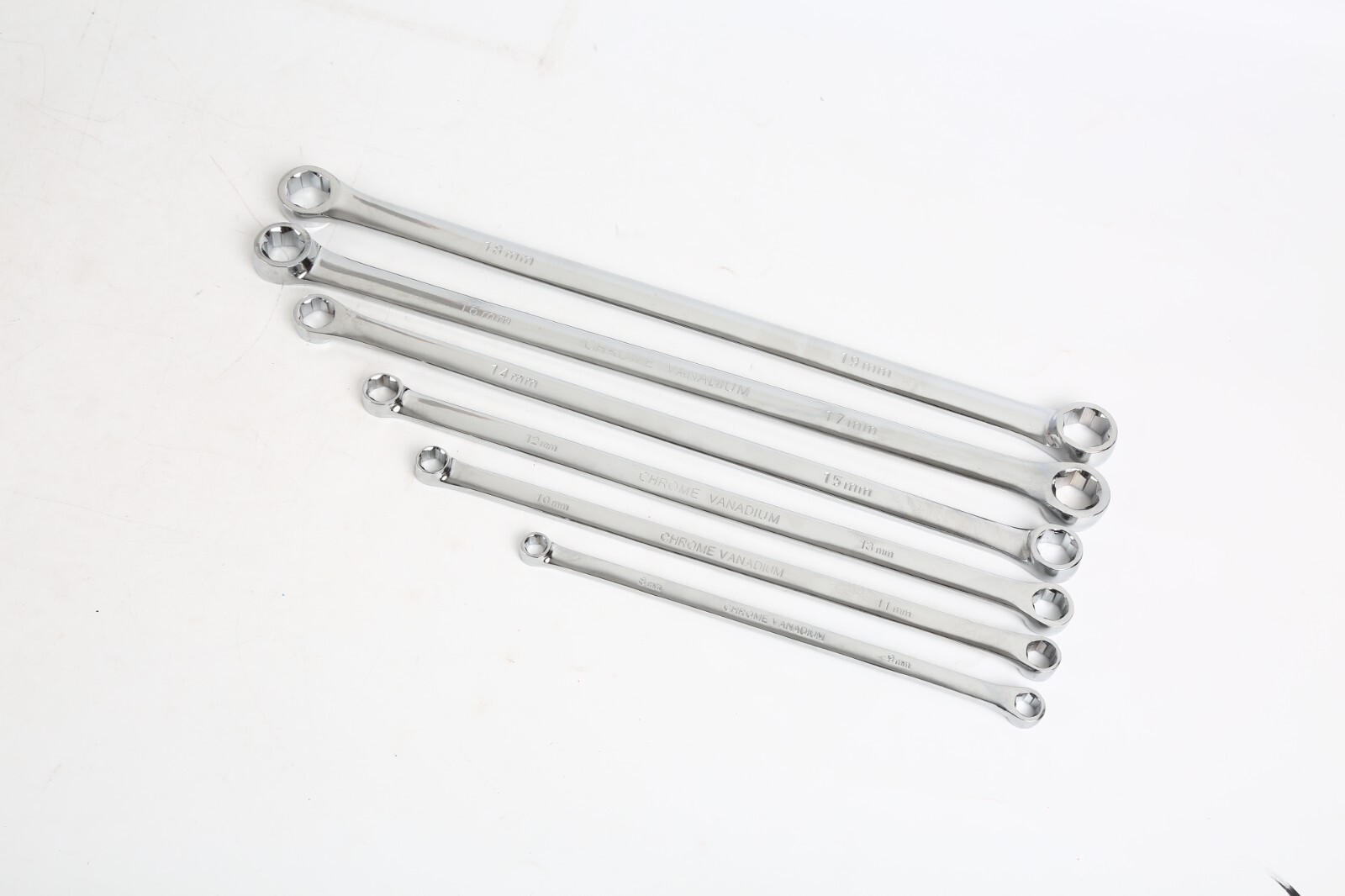 6pc Metric Bolt Extractor Offset Wrench Set 6-Point Box End CRV Bolt Remover Set