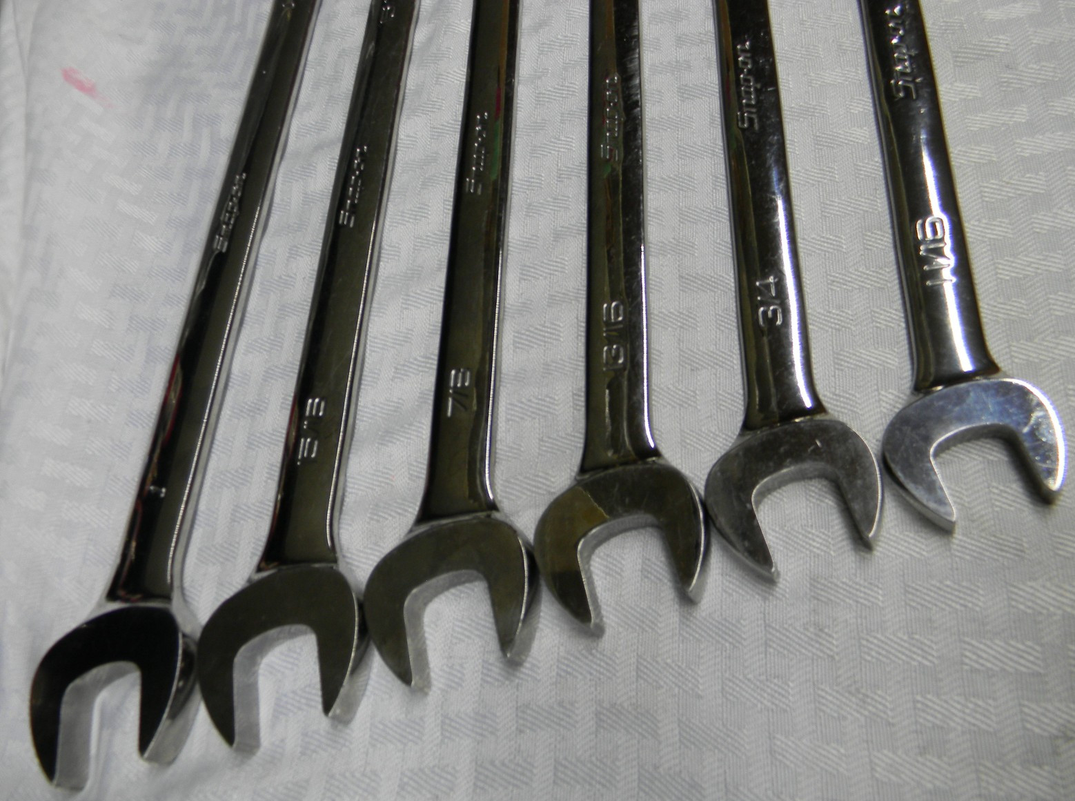 SNAP-ON 6PC SAE 12PT FLANK DRIVE COMBINATION WRENCH SET 11/16″-1″ #OEX22-OEX32B