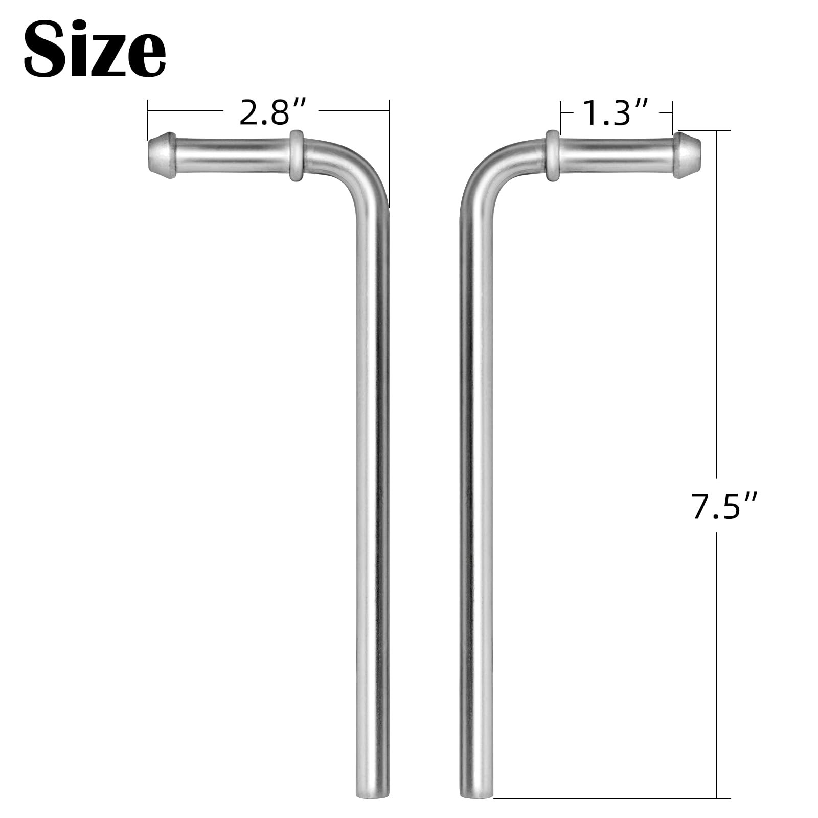 Exhaust Hanger Rod Upgrade Universal Exhaust Hanger Rods Stainless Steel 90°
