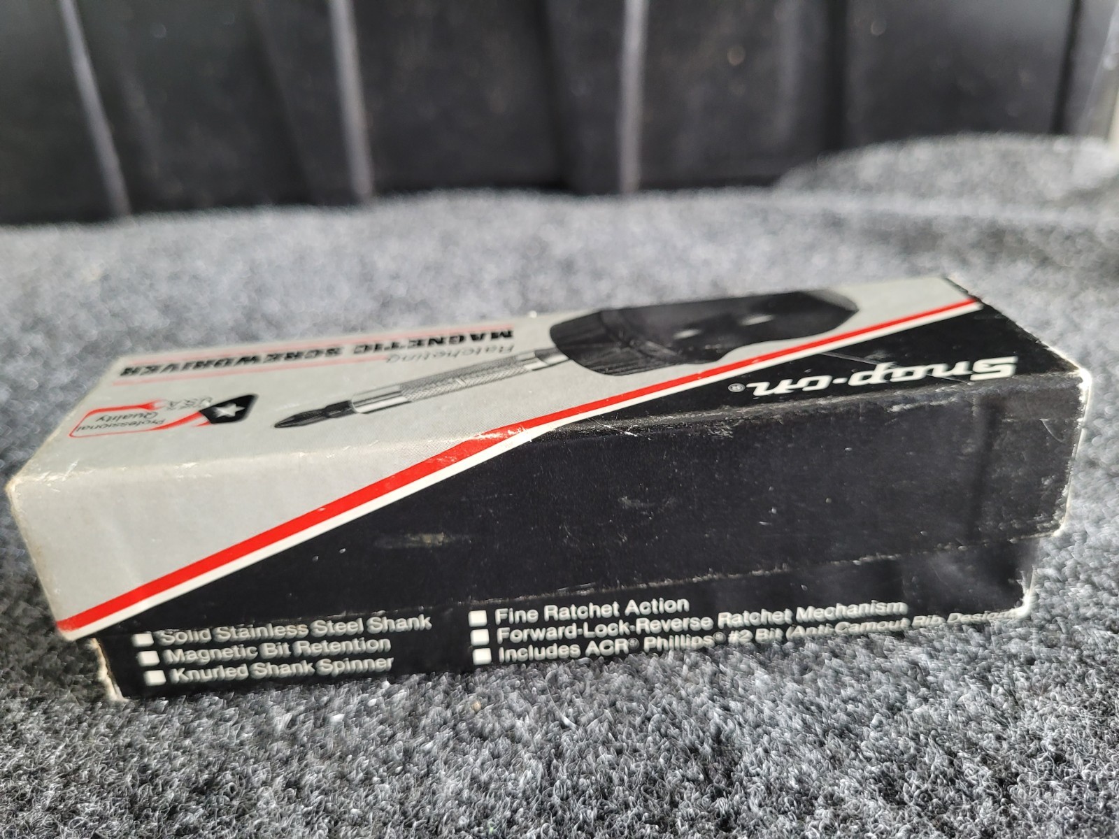 Snap-on Black Stubby Hard Handle Ratcheting Screwdriver SSDMR1A Older Box