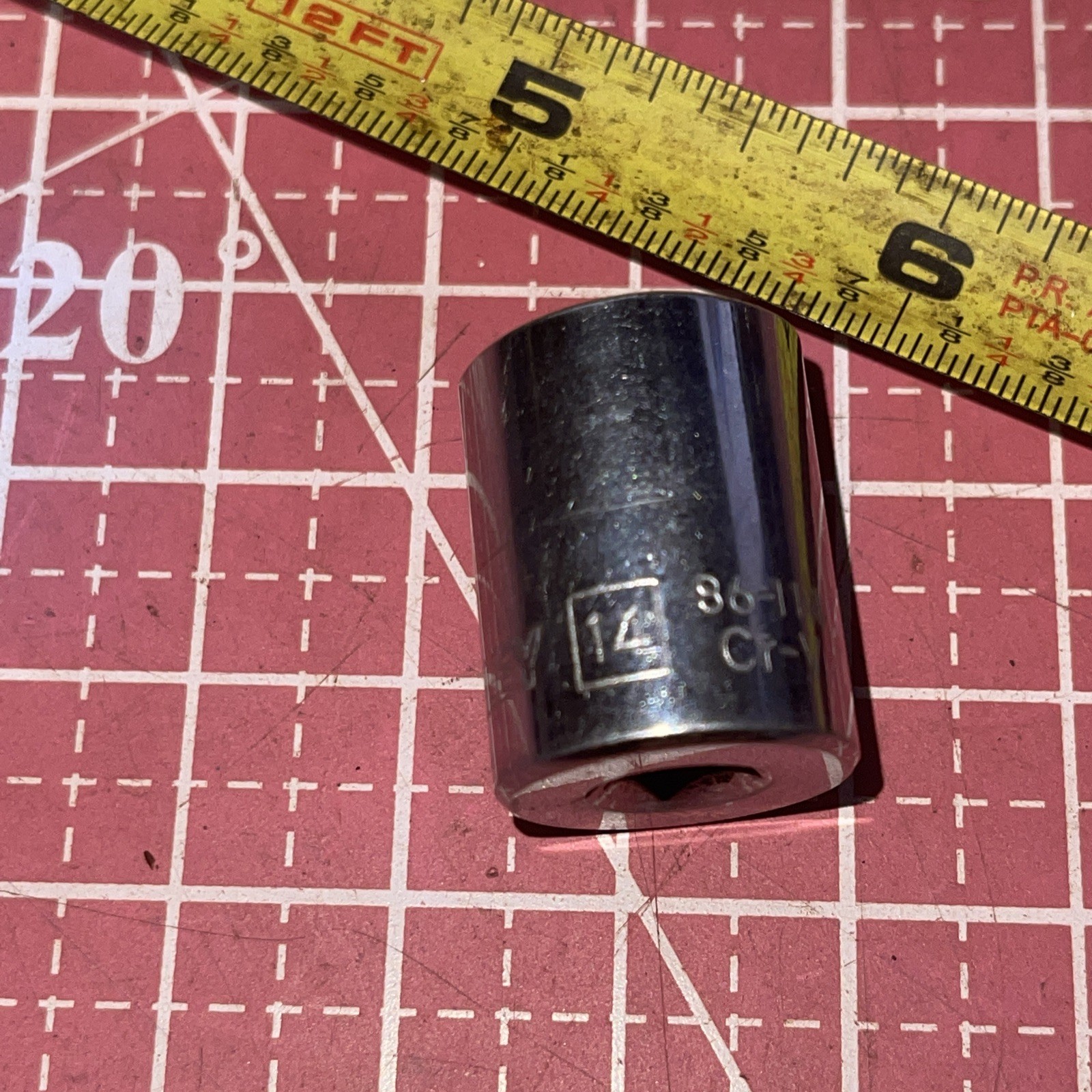 Stanley Tools 86-114 14 MM Metric 1/4 In Drive 6 Point Socket 86114 14MM 1/4”