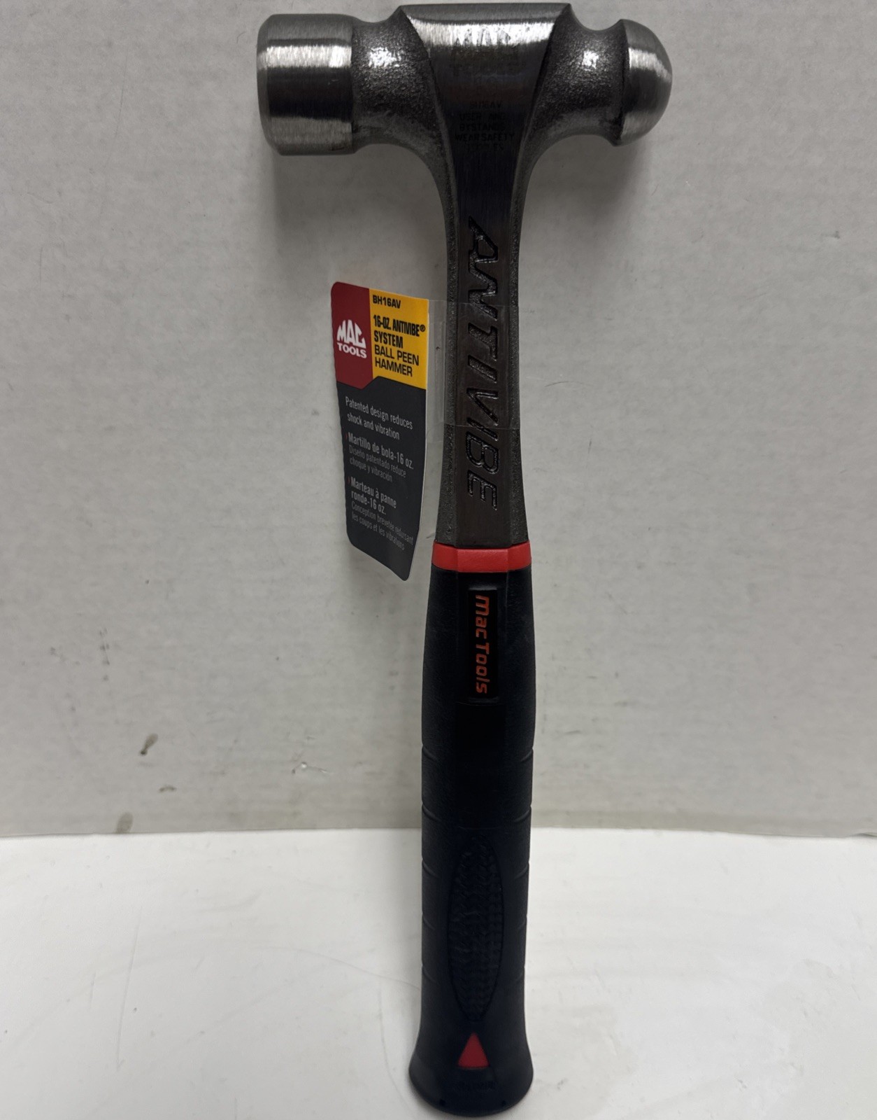 Mac Tools Heavy Hitter AntiVibe System Ball Peen Hammer Model BH16AV Brand New