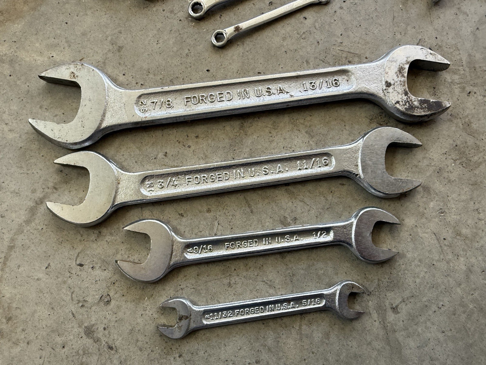 23 Piece Lot of Craftsman (& Sears) Wrenches – Combination – Various Sizes/Used