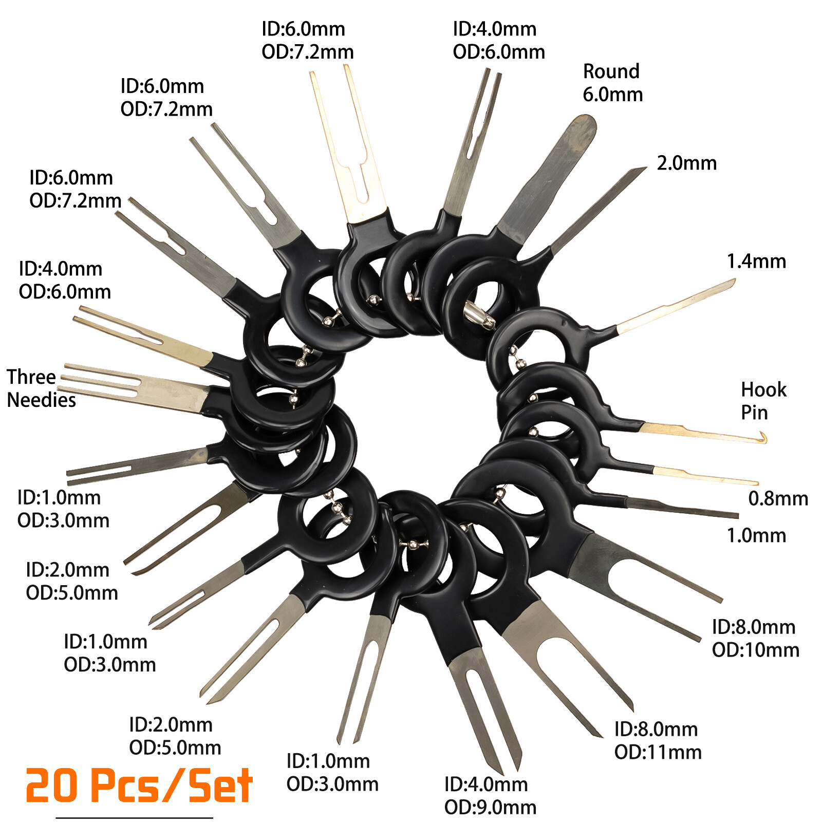 Car Terminal Removal Tool Electrical Wire Plug Connector Pin Extractor Kit A X52
