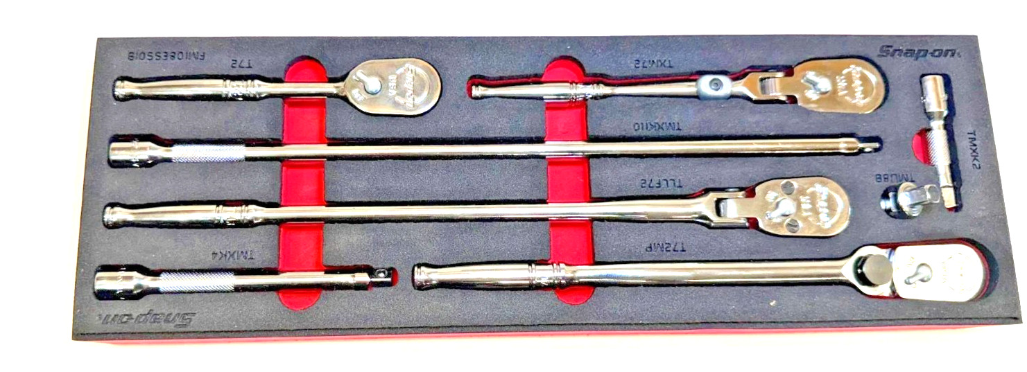 New Snap-on™ 1/4″ drive Ratchet & Extension Foam Set with TX72 TLLF72 T72MP T72