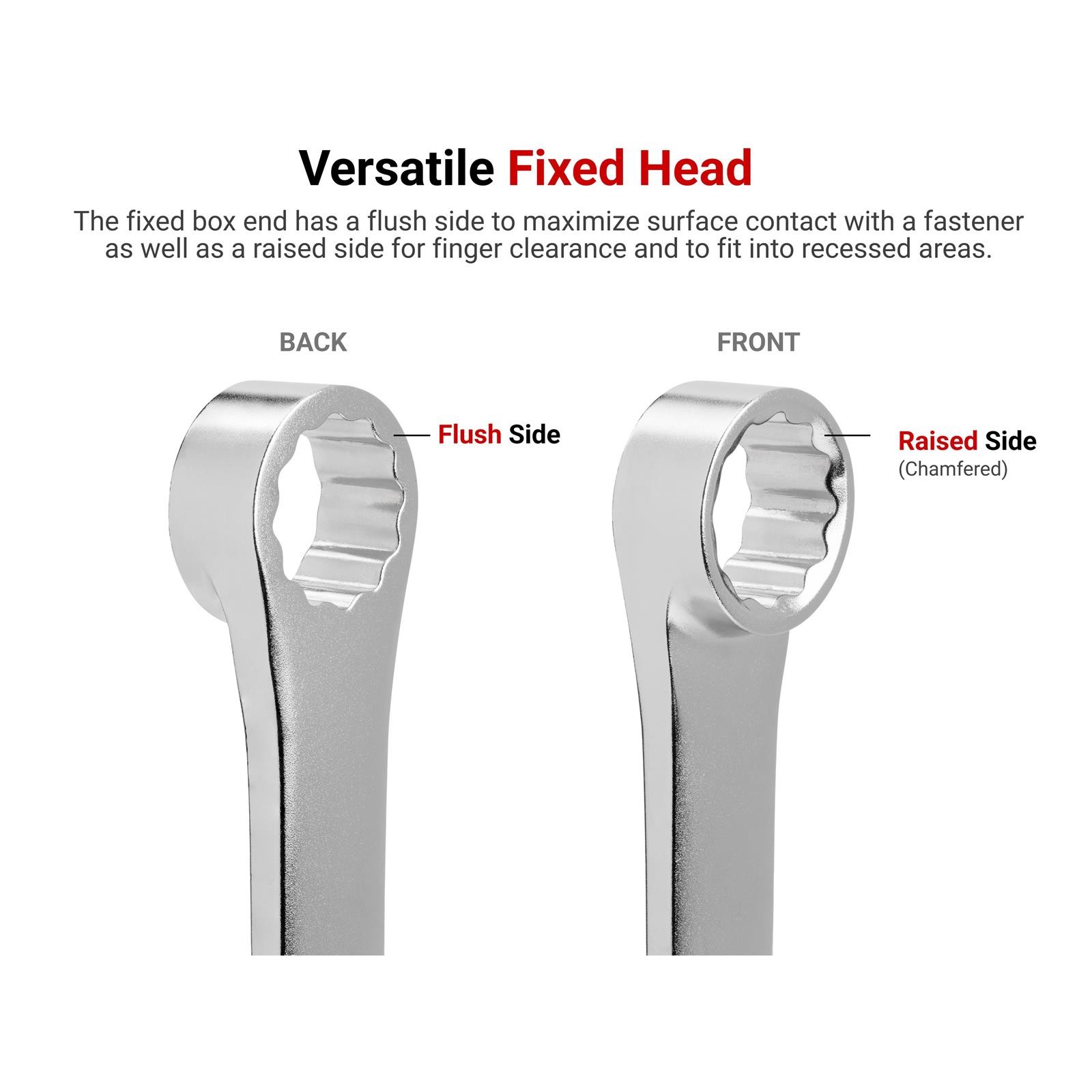 Tekton WRB95305 Long Fixed/Flex Head 12-Point Ratcheting Set
