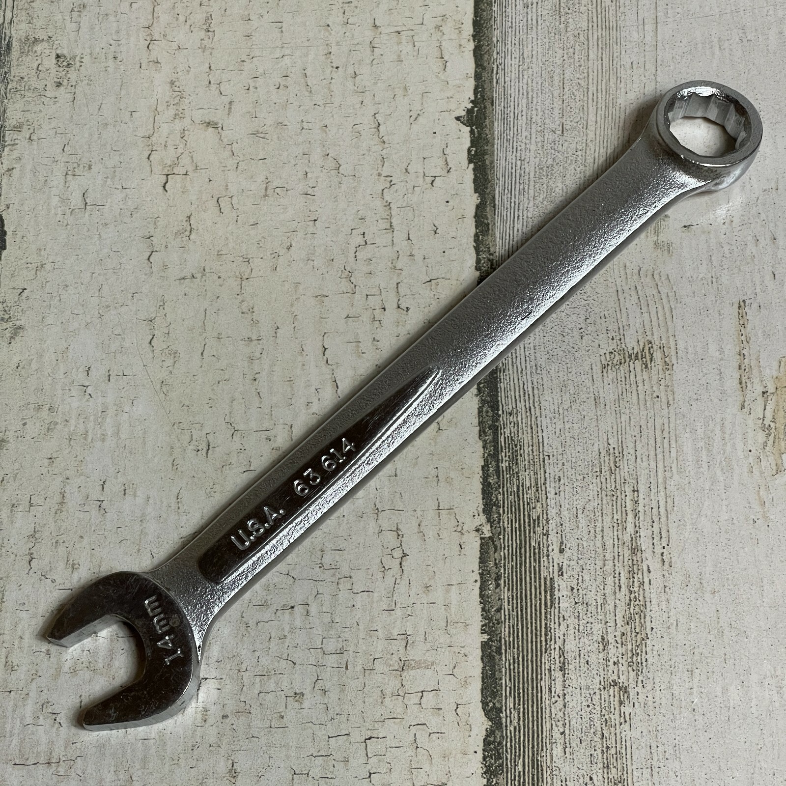 EASCO 14mm 63614 Combination Wrench 14 mm 12 Point Made In USA Vintage Tool