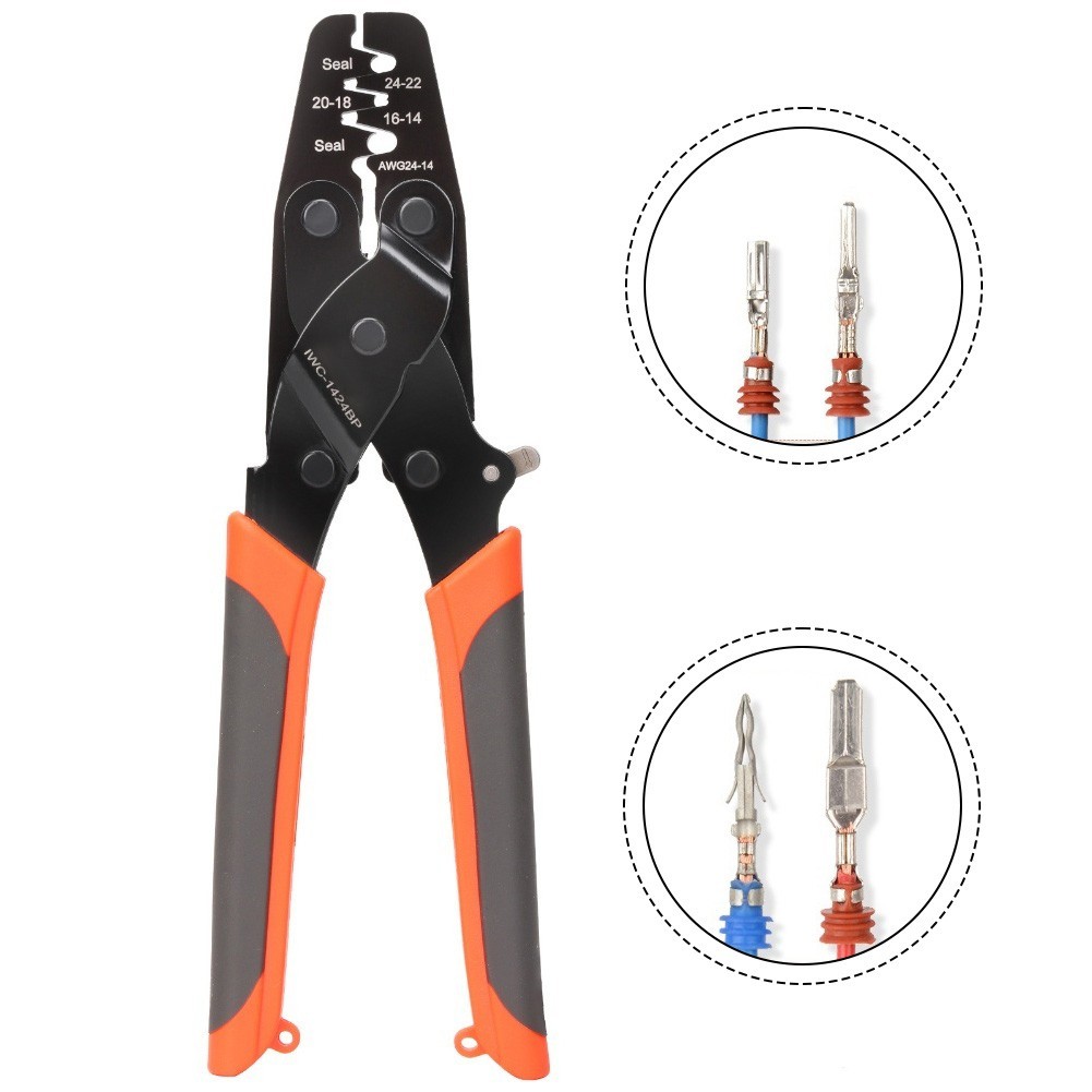 Lockable Crimping Pliers For Waterproof Sealing Connector With Material