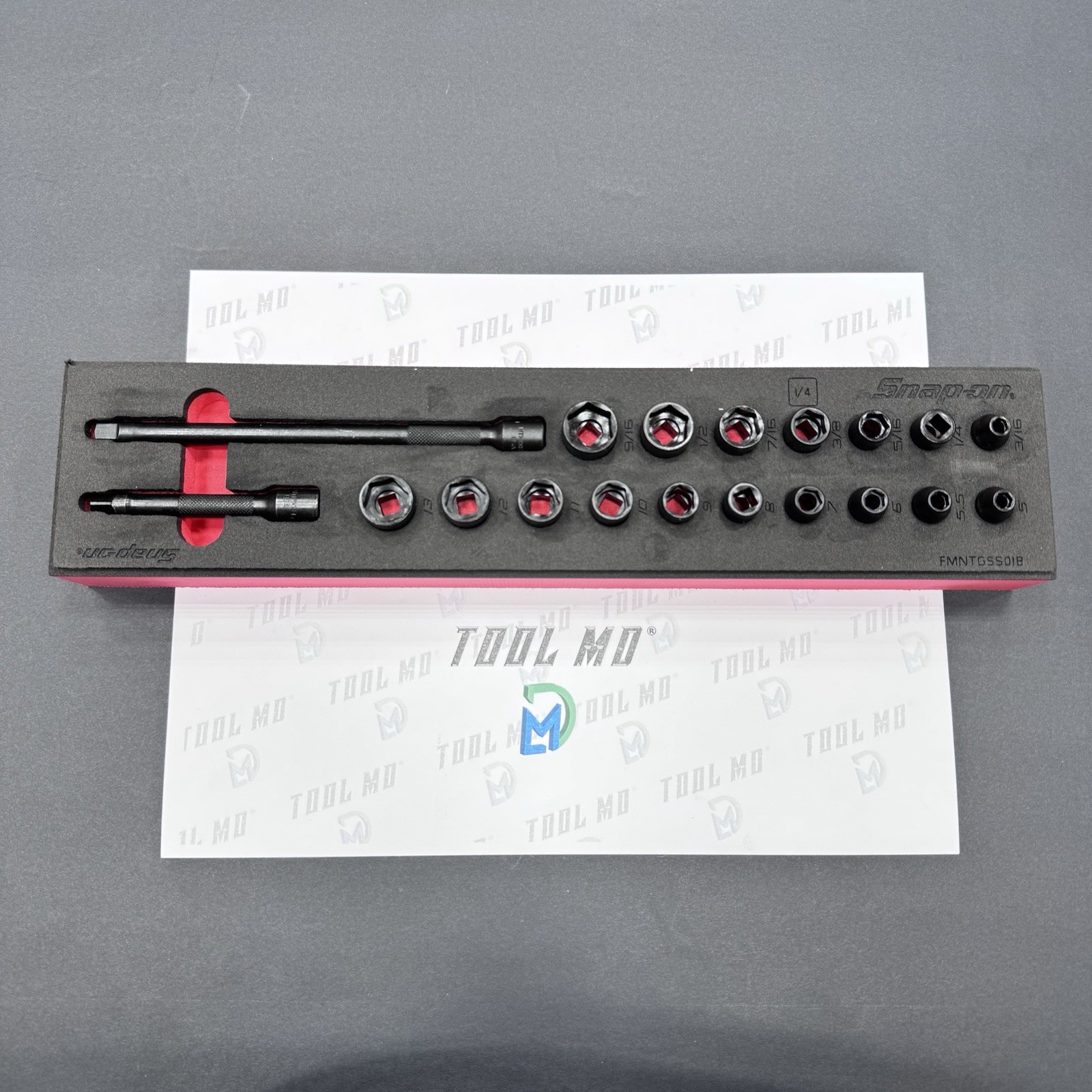 Snap-on Tools NEW 19pc 1/4″ Drive Power Socket And Extension Set 119NTMLE