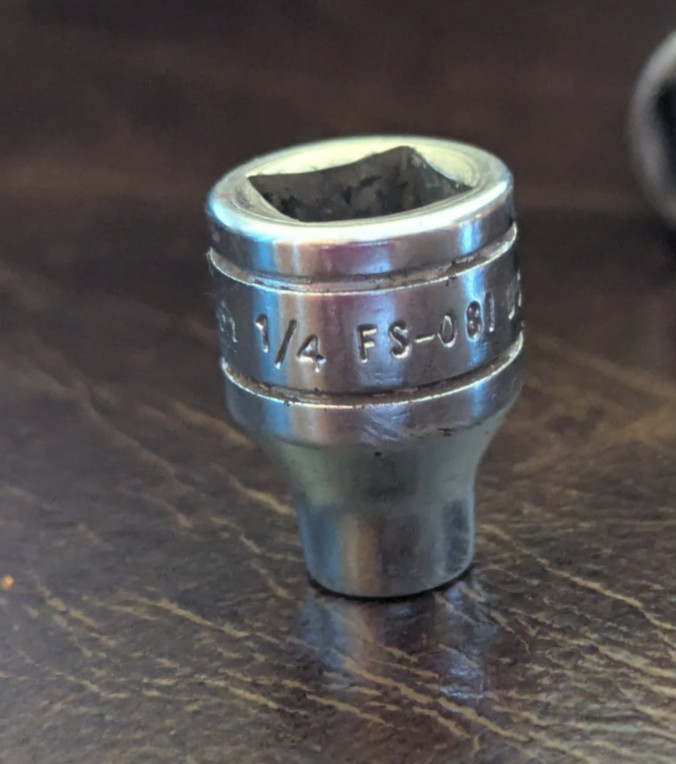 Snap-on FS081 3/8″ Drive 1/4″ SAE 6-Point Shallow Socket