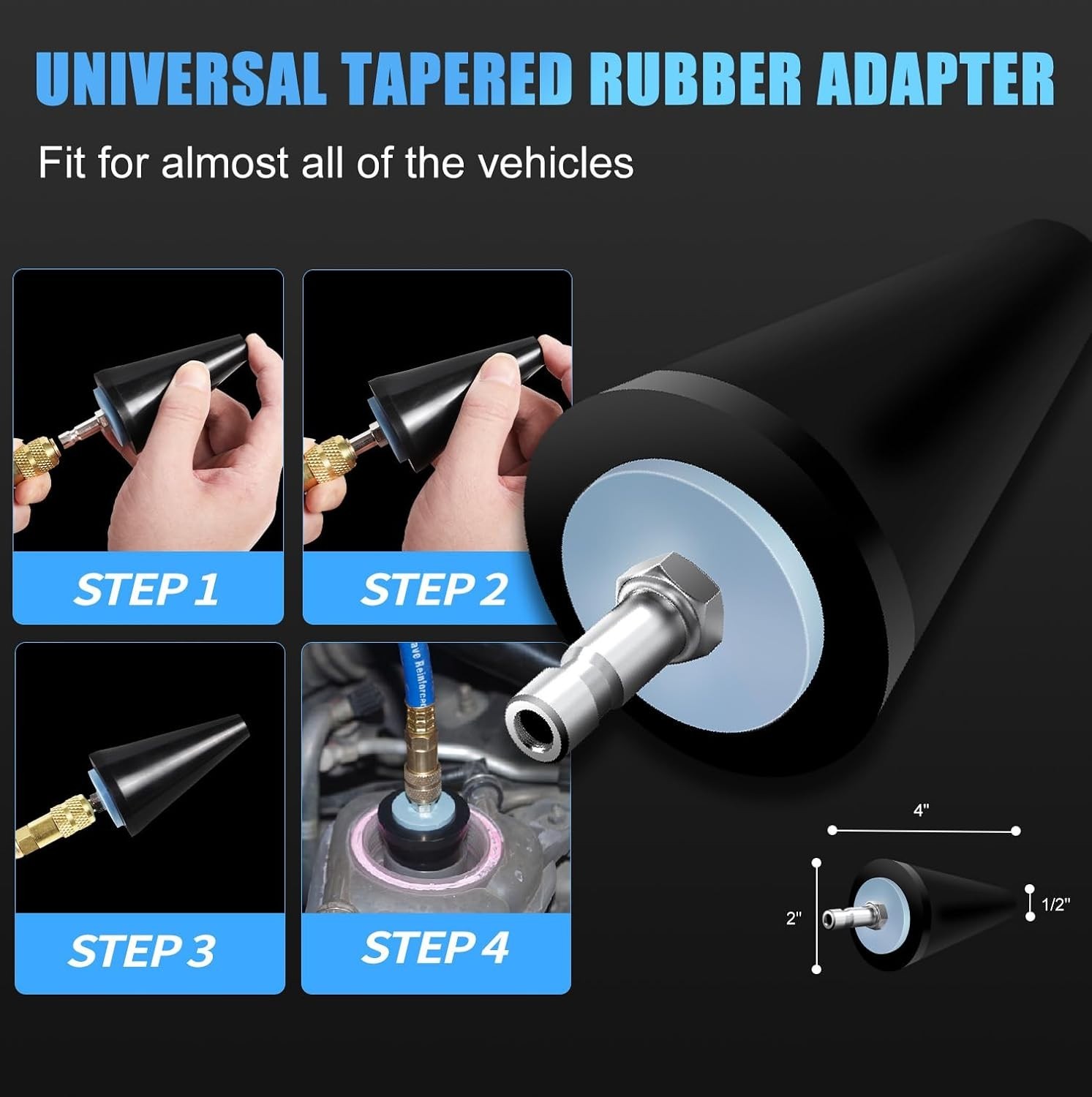 Universal Automotive Vacuum Filler & Radiator Purge Kit with Durable Accessories