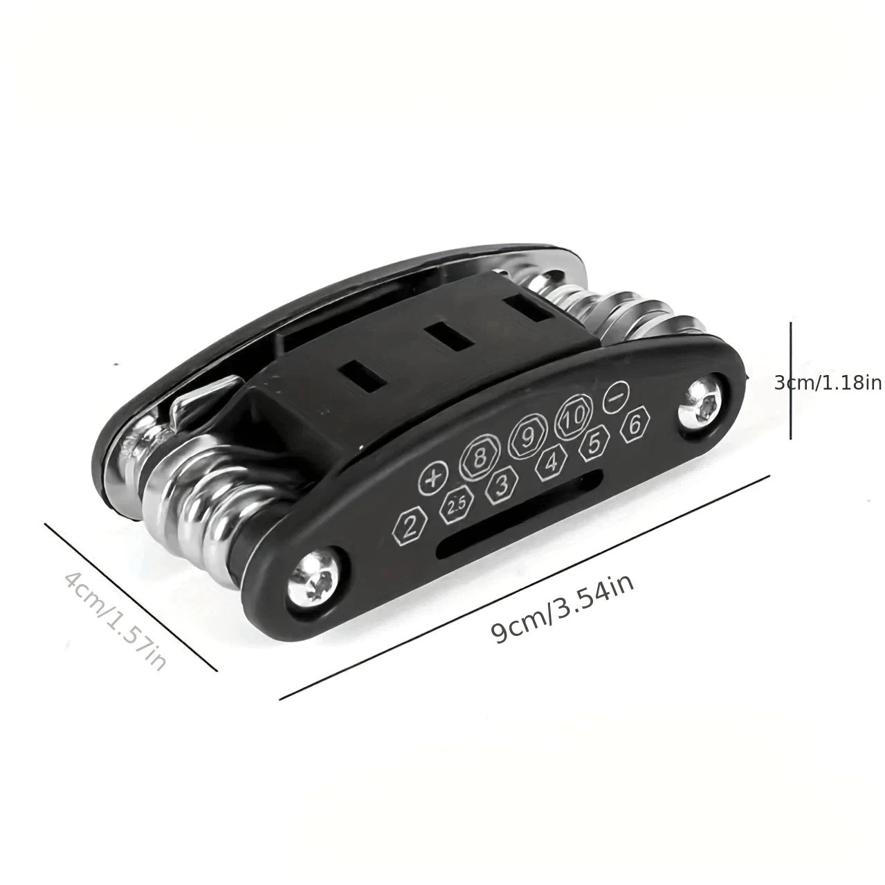 Socket Wrench Set, Non-Slip Rotating Head. Durable Stainless Steel 16-in-1