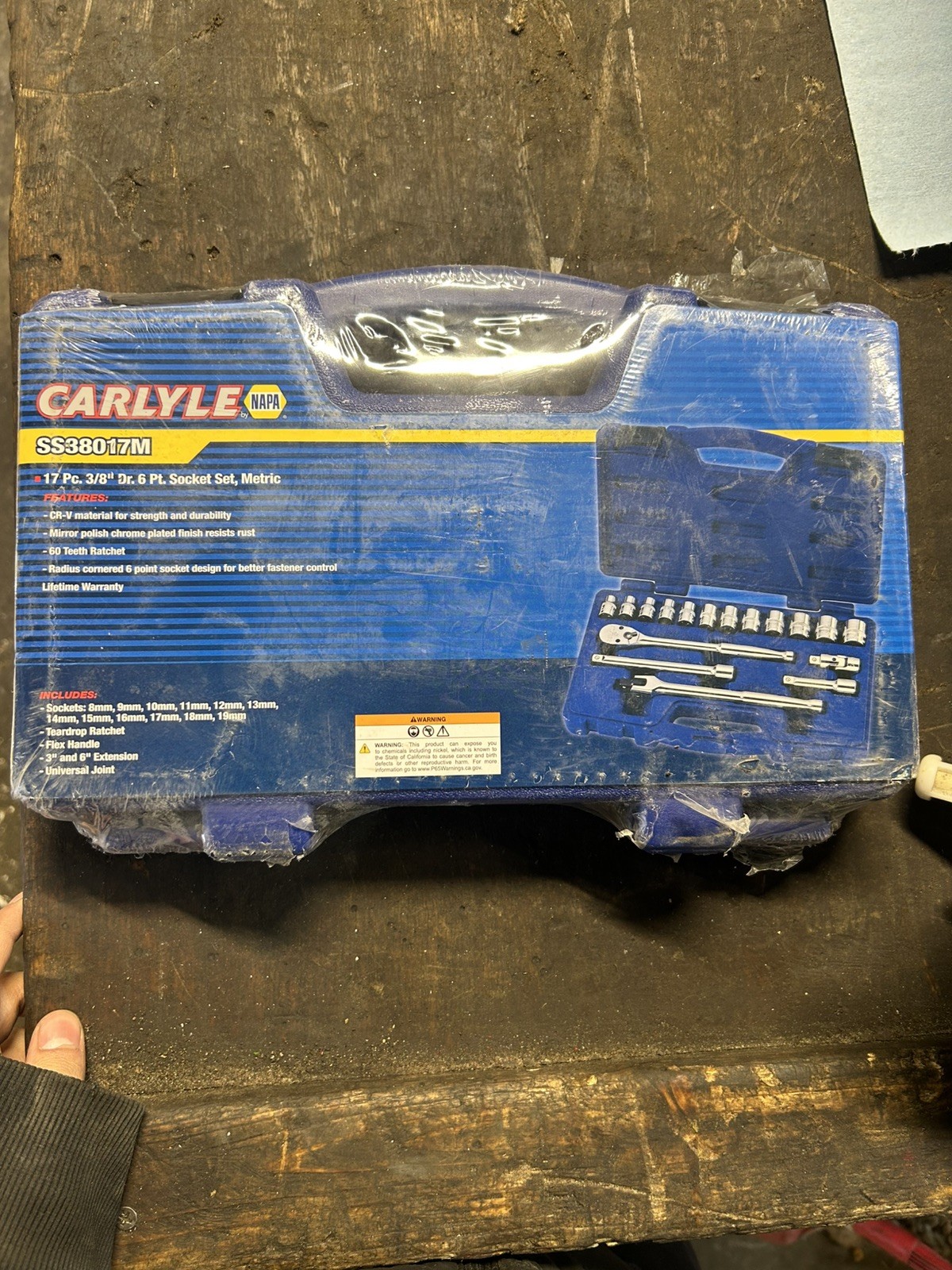 Carlyle Tools by NAPA SS38017M 3/8” Dr 6 Pt Socket Set Metric + Accessories