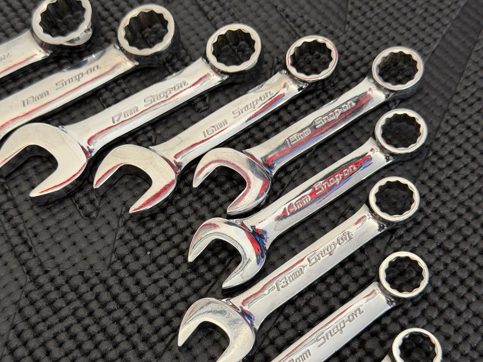 Snap-On 10PC Metric Flank Drive Midget Wrench Set (10-19 mm) USA🇺🇸 – OXIM710B