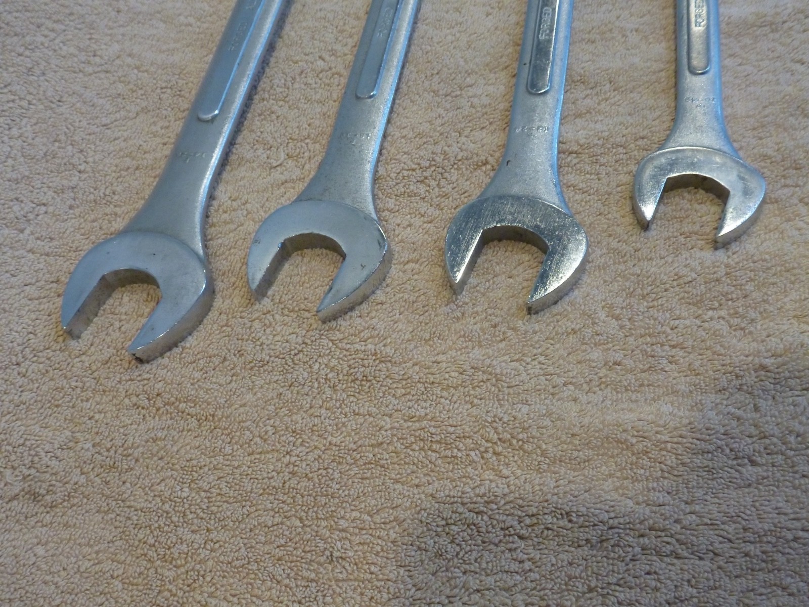 4 AIGO Large Combo Forged Wrench 1-1/4, 1-1/8, 1-1/16 & 15/16 Open Box End JAPAN