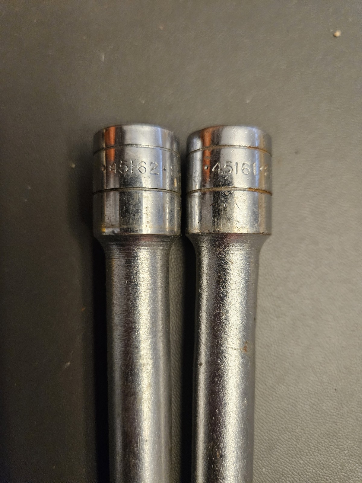 Lot Of Vintage S-K 3/8 Drive Extensions, 12 Inch (45162) And 6 Inch (45161) USA