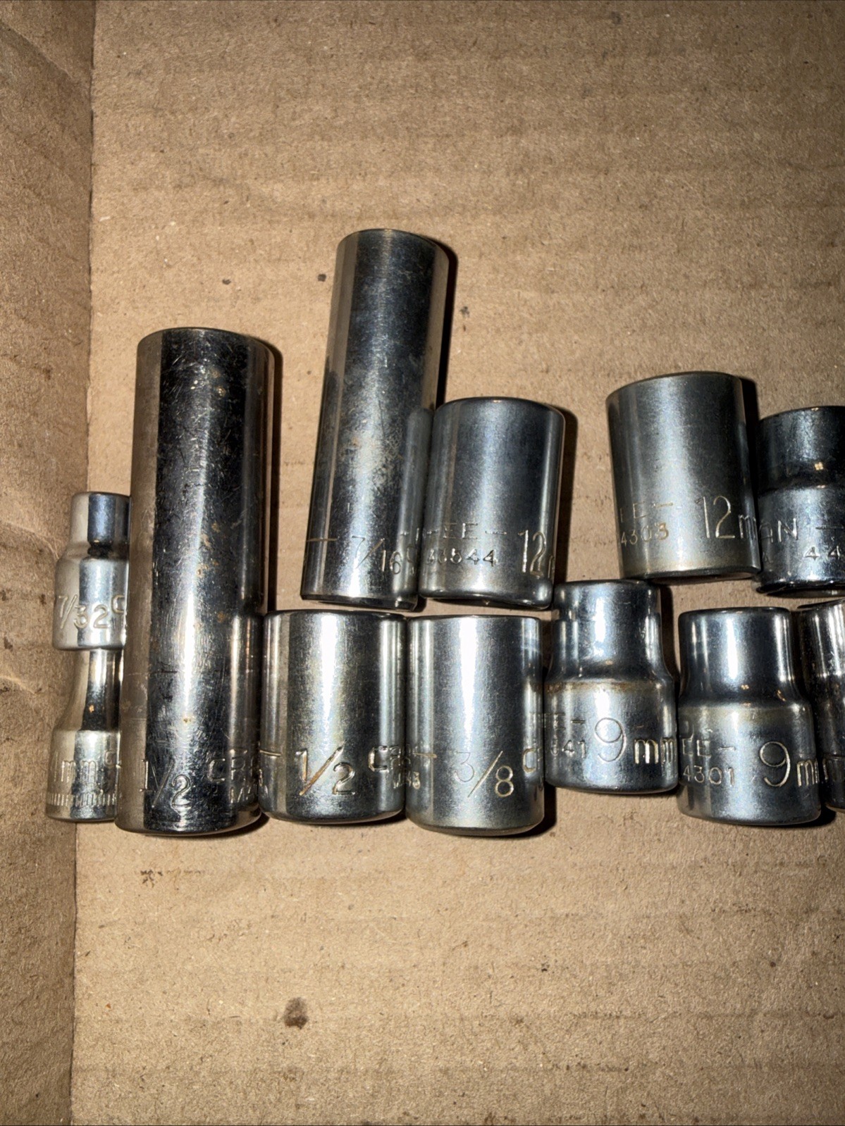 Set Of 28 Craftsman Assorted Sockets Various Sizes