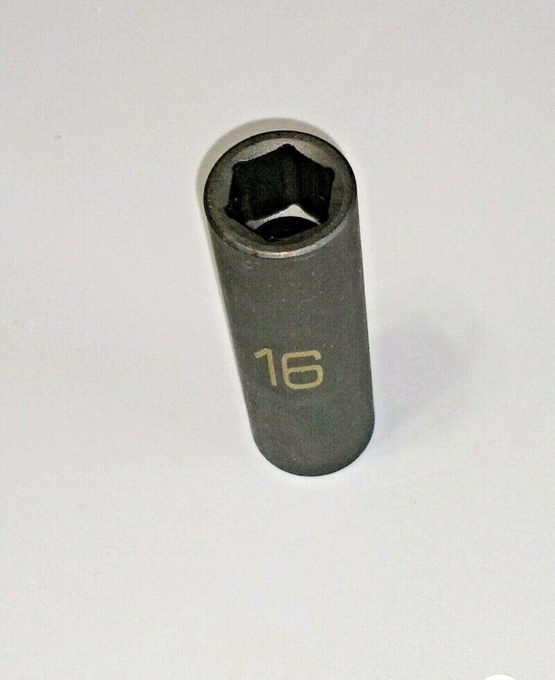 MATCO TOOLS «ADV» BDP16M6V, 3/8″ DR. 16MM. IMPACT SOCKET, 2.4″ DEEP, 6 PT. *DNR*