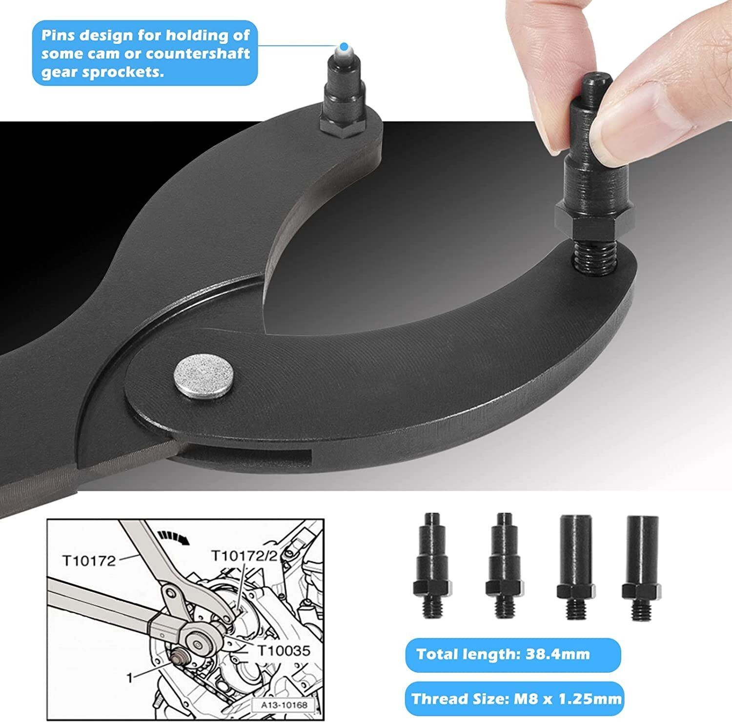 Engine Timing Belt Change Wrench Tools Kit Fit for Audi VW Golf VAG 3036 T10172