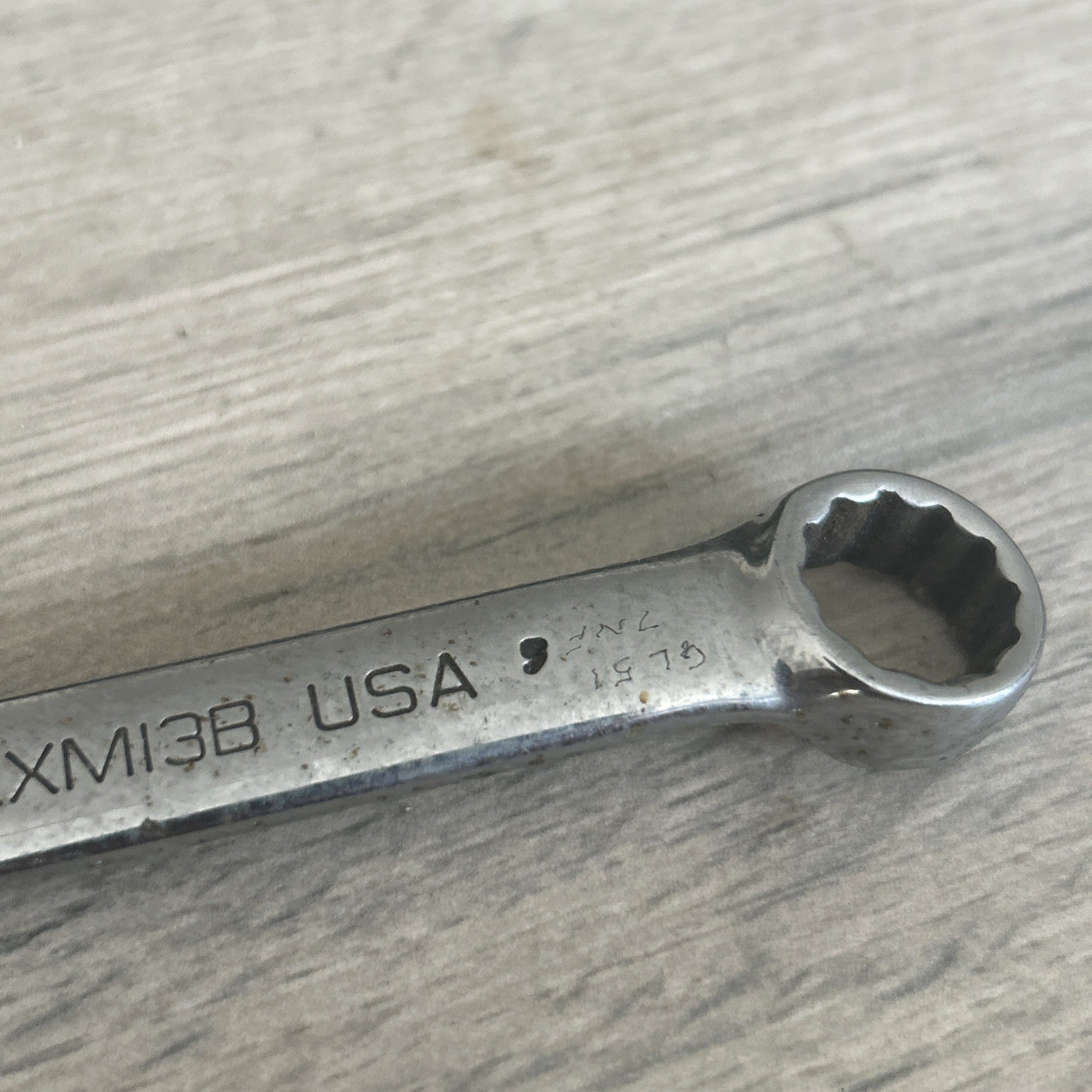 Snap-On Metric 13mm Short Chrome Combination Wrench Spanner 12 Point OEXM13B