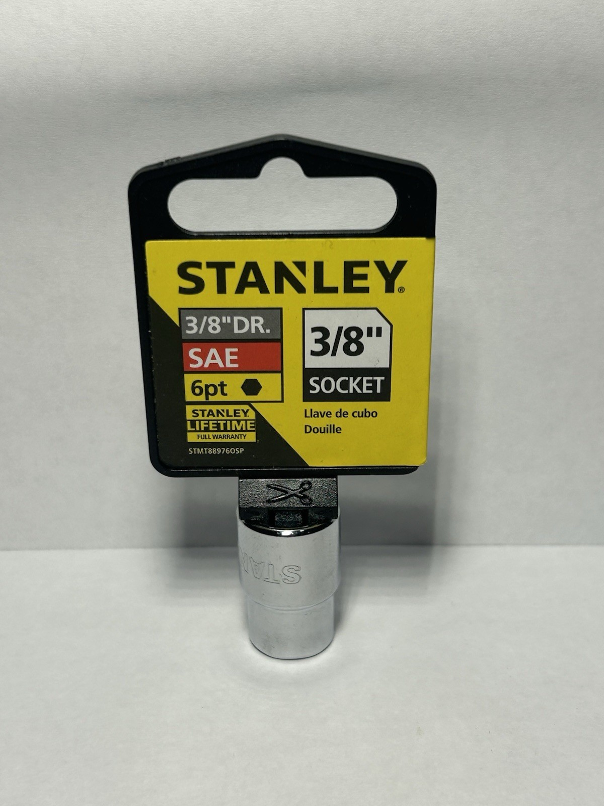 Stanley 3/8” Socket 3/8” Drive SAE 6 Point New 88-976