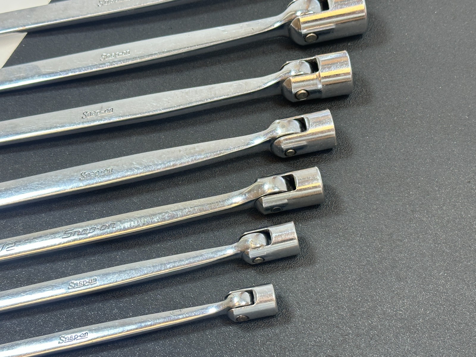 🇺🇸 Snap-on Tools USA FHO607 7pc SAE 3/8″-3/4″ Flex Head Combination Wrench Set