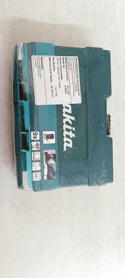 Makita 9pc Metric Impact Socket Set 1/2″ Square Drive B-66232 + Free Shipping