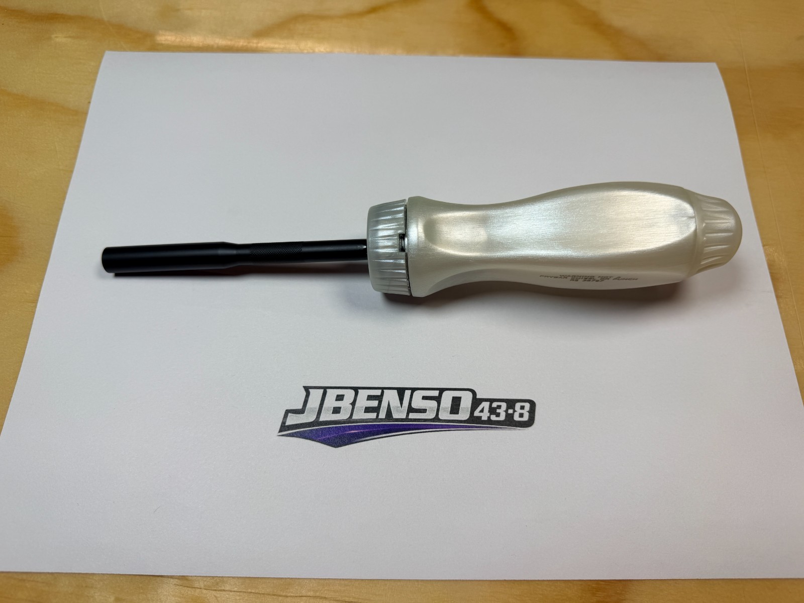 Snap-on Tools NEW PEARL WHITE Ratcheting Screwdriver w/ Black Shaft SSDMR4BPW