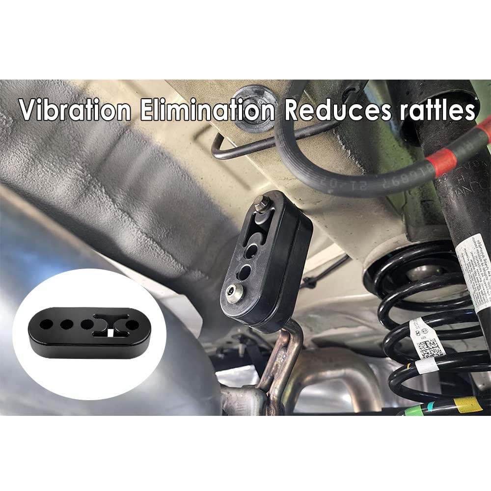 12mm Hole 4.25″ EPDM 4 Hole Exhaust Hanger Adjustable Muffler Shock Absorber …