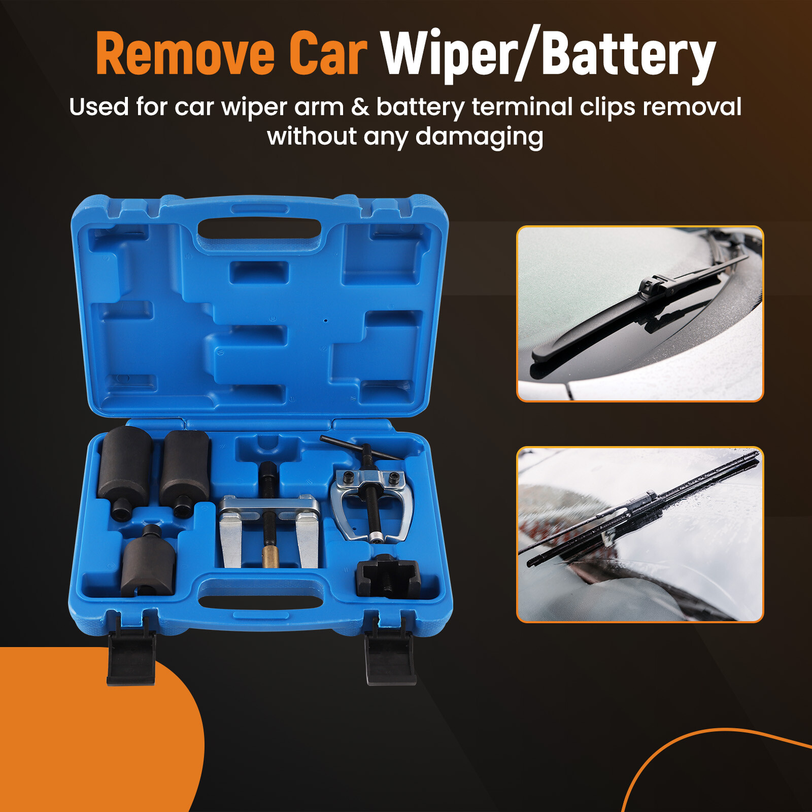 6pc Wiper Arm Puller Removal Universal Set For Audi Porsche BMW Ford VW Honda