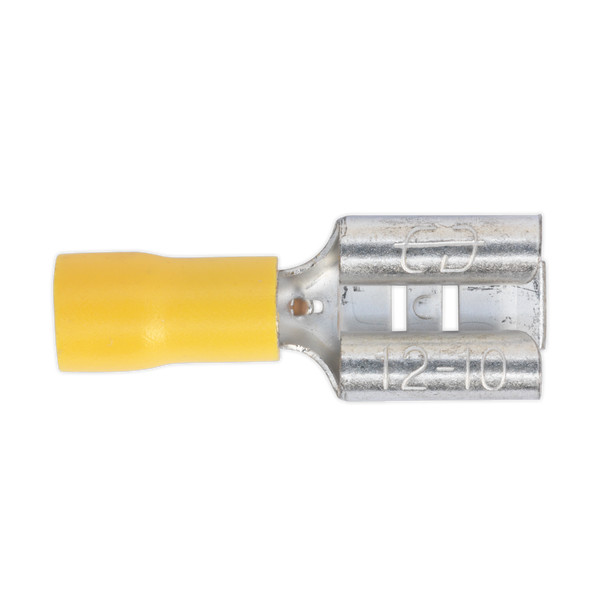 SEALEY TOOLS – Push-On Female Terminal 9.5mm, Yellow – Pack of 100 • Model No…