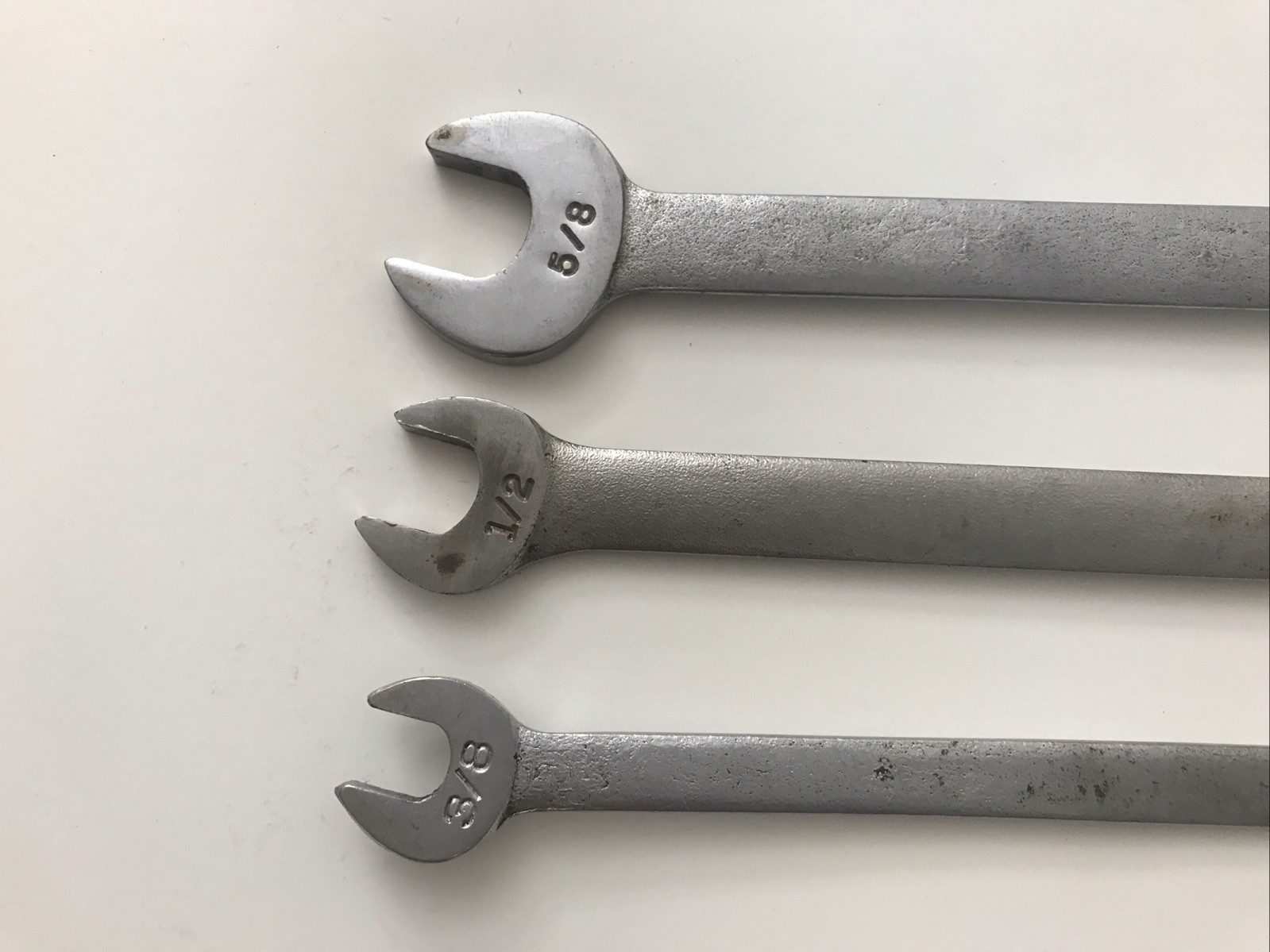 Vintage Craftsman V 3pc SAE Tappet Wrench Set USA 44475, 44472, 44473 READ DESC
