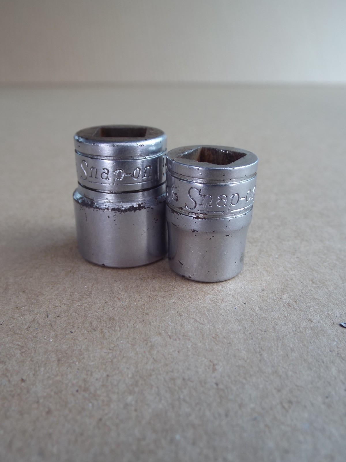 VTG Snap-on Socket Lot 11m & 15mm 3/8 Dr 12 Pt USA Made Work Well (Please Read)