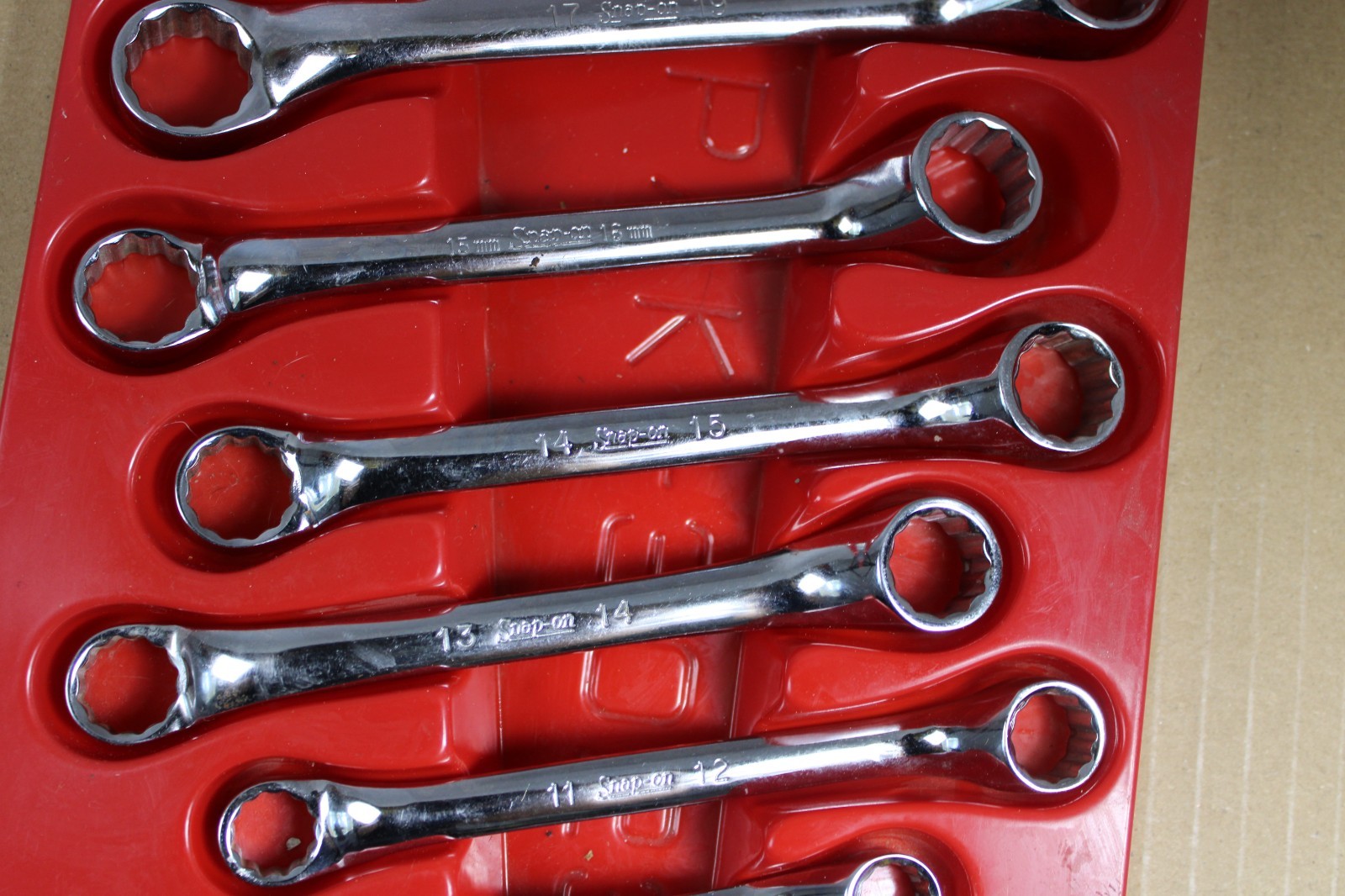 Snap On XSM608A 11 PC Offset Short Box End Wrench Set Metric 6mm-20mm