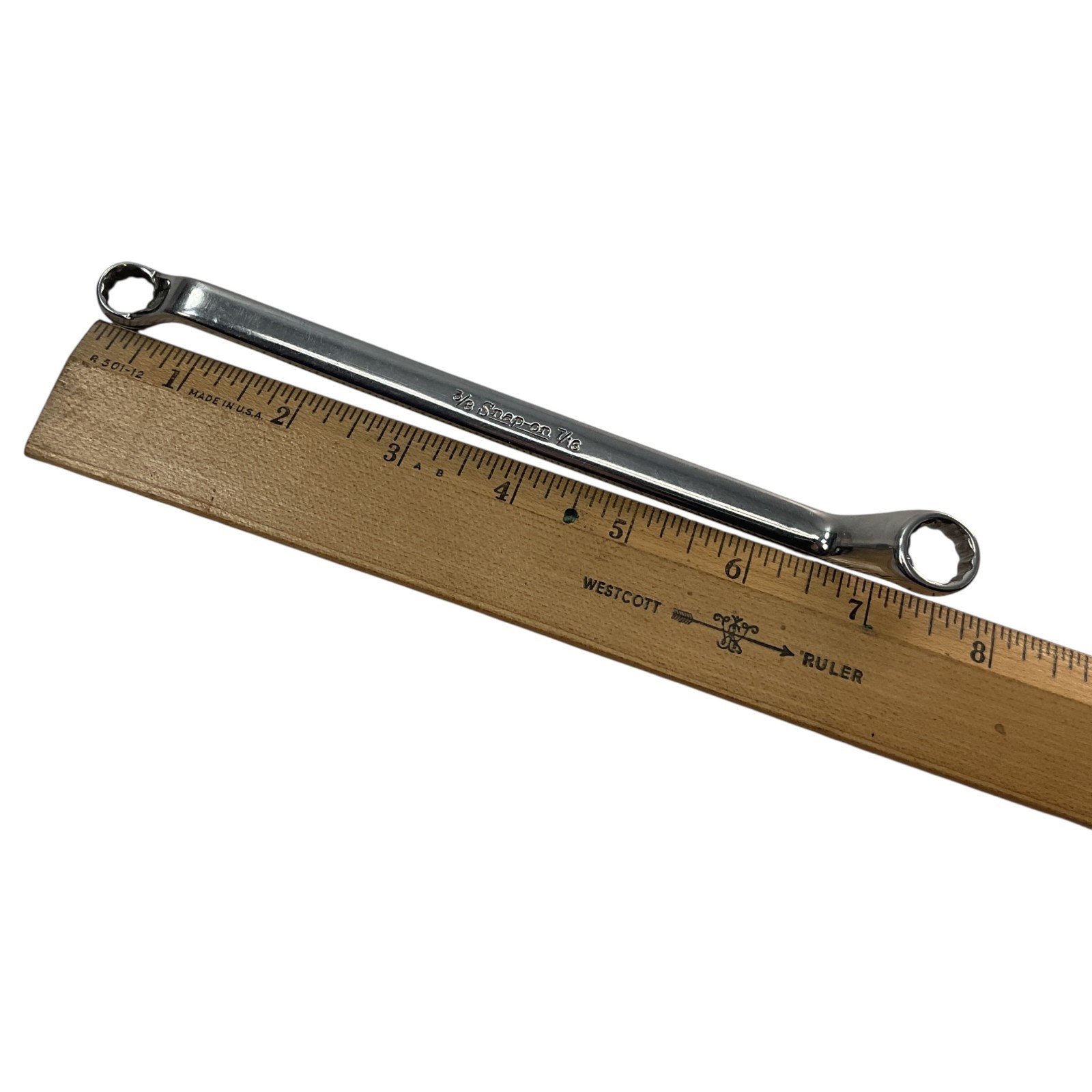 Snap-On Deep Offset Box Wrench 3/8″ 7/16″ XO1214 12 Pt As Pictured Mechanic Tool