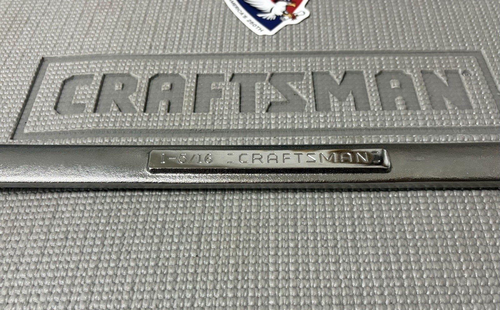 NOS Sears Craftsman Huge SAE 1-5/16″ 12pt Combination Wrench 44709 -VA- USA New!