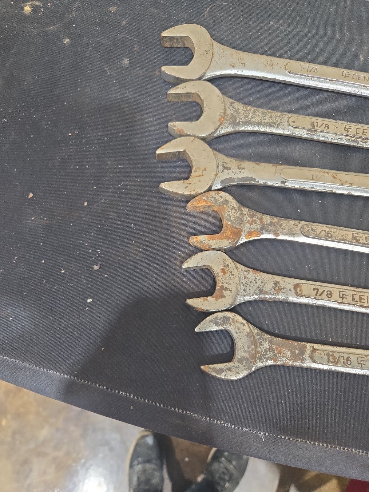 Central Forge Wrench Set Of 6 13/16, 7/8, 15/16, 1-1/16, 1-1/8, & 1-1/4