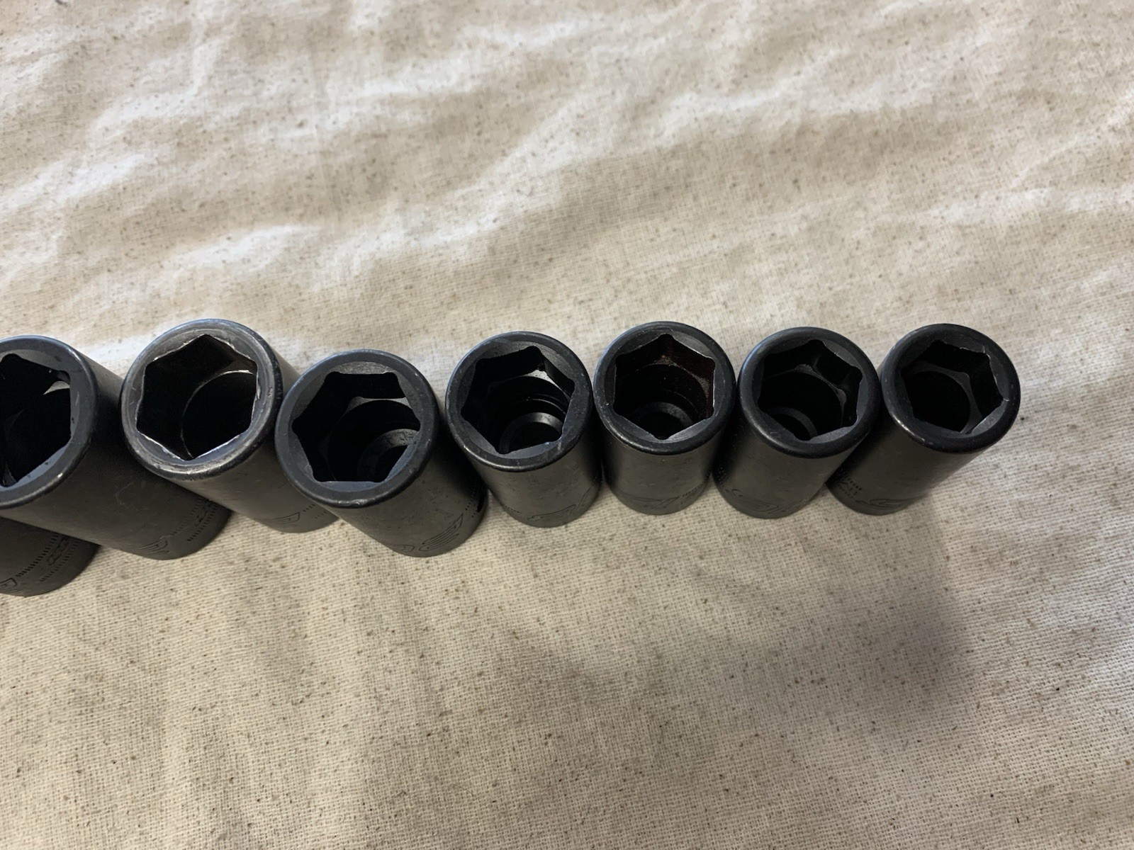 Snap-on 312IMMS 11pc 1/2” Drive 6pt Metric Semi-Deep Impact Socket Set 15-27mm